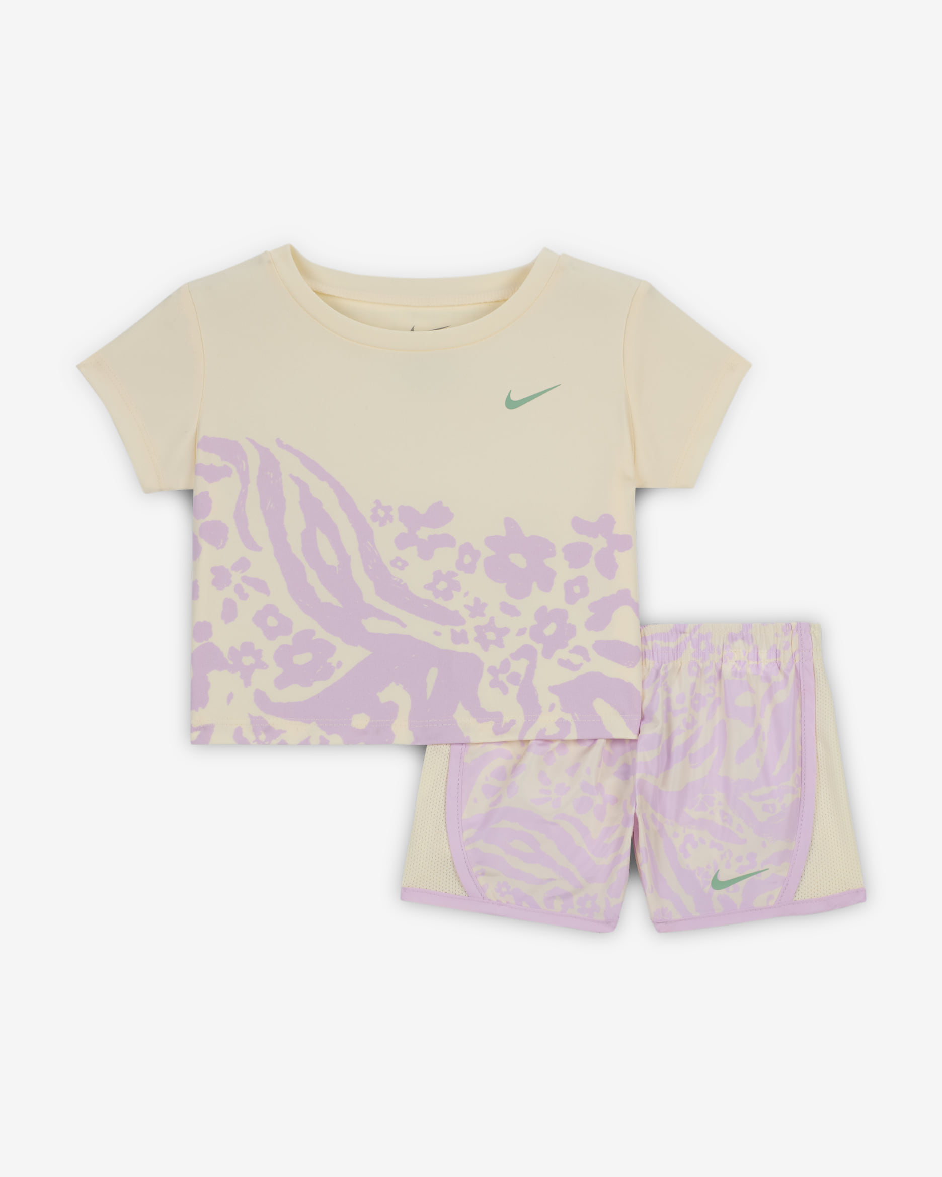 Nike Dri-FIT Baby (12-24M) Wild Flower 2-Piece Tempo Set - Coconut Milk