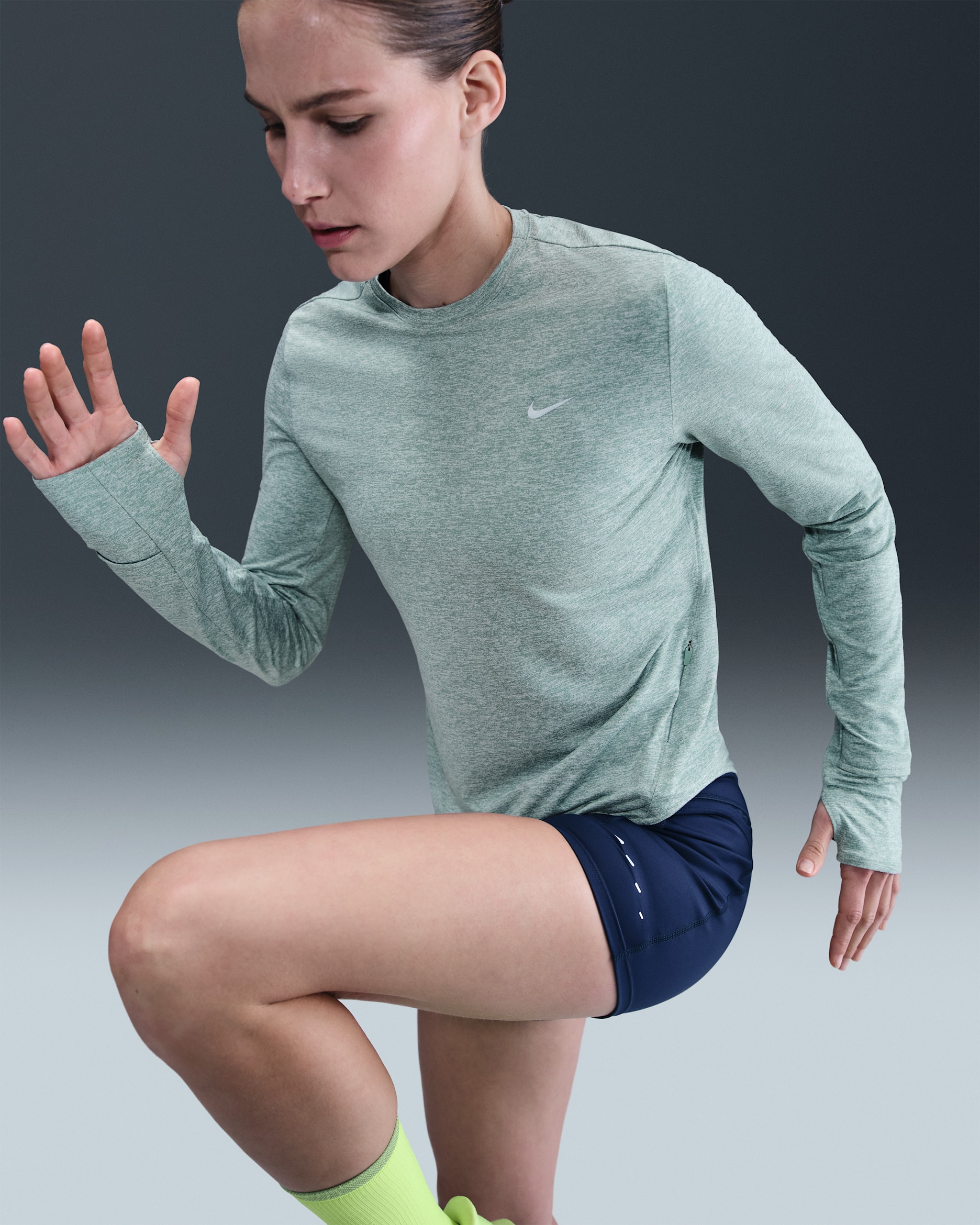 Nike Swift Women's Dri-FIT UV Long-Sleeve Crew-Neck Running Top