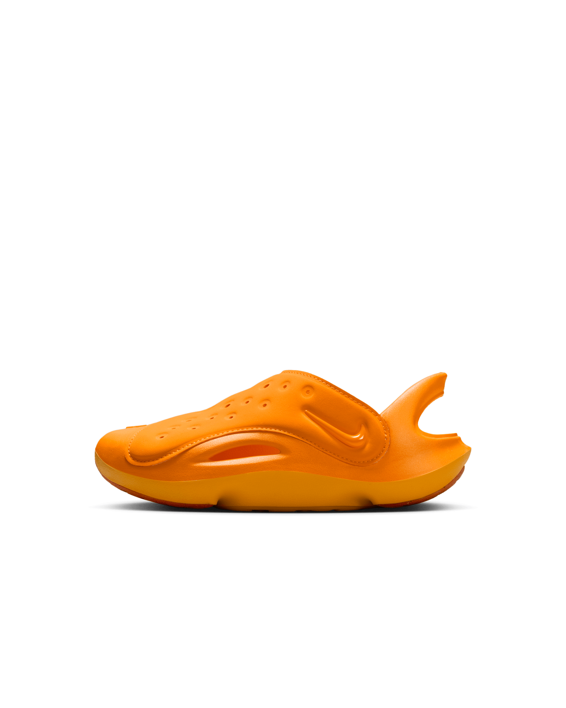 Nike Aqua Swoosh Little Kids' Sandals - Orange Peel/Picante Red/Orange Peel