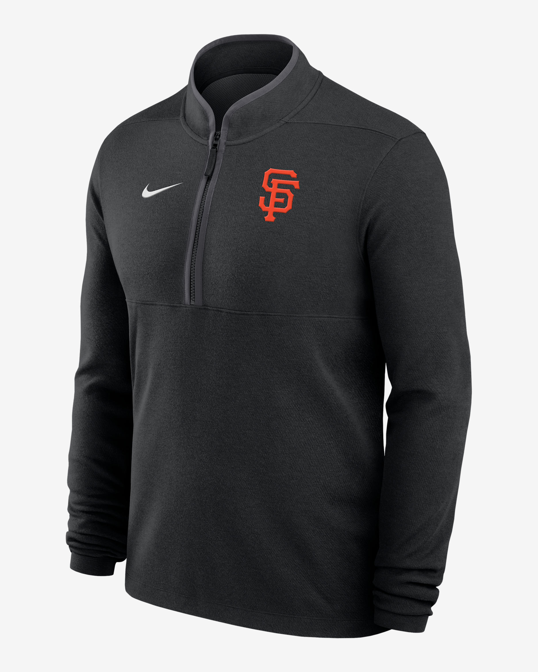 San Francisco Giants Victory Men's Nike Dri-FIT MLB 1/2-Zip Long-Sleeve Top - Black
