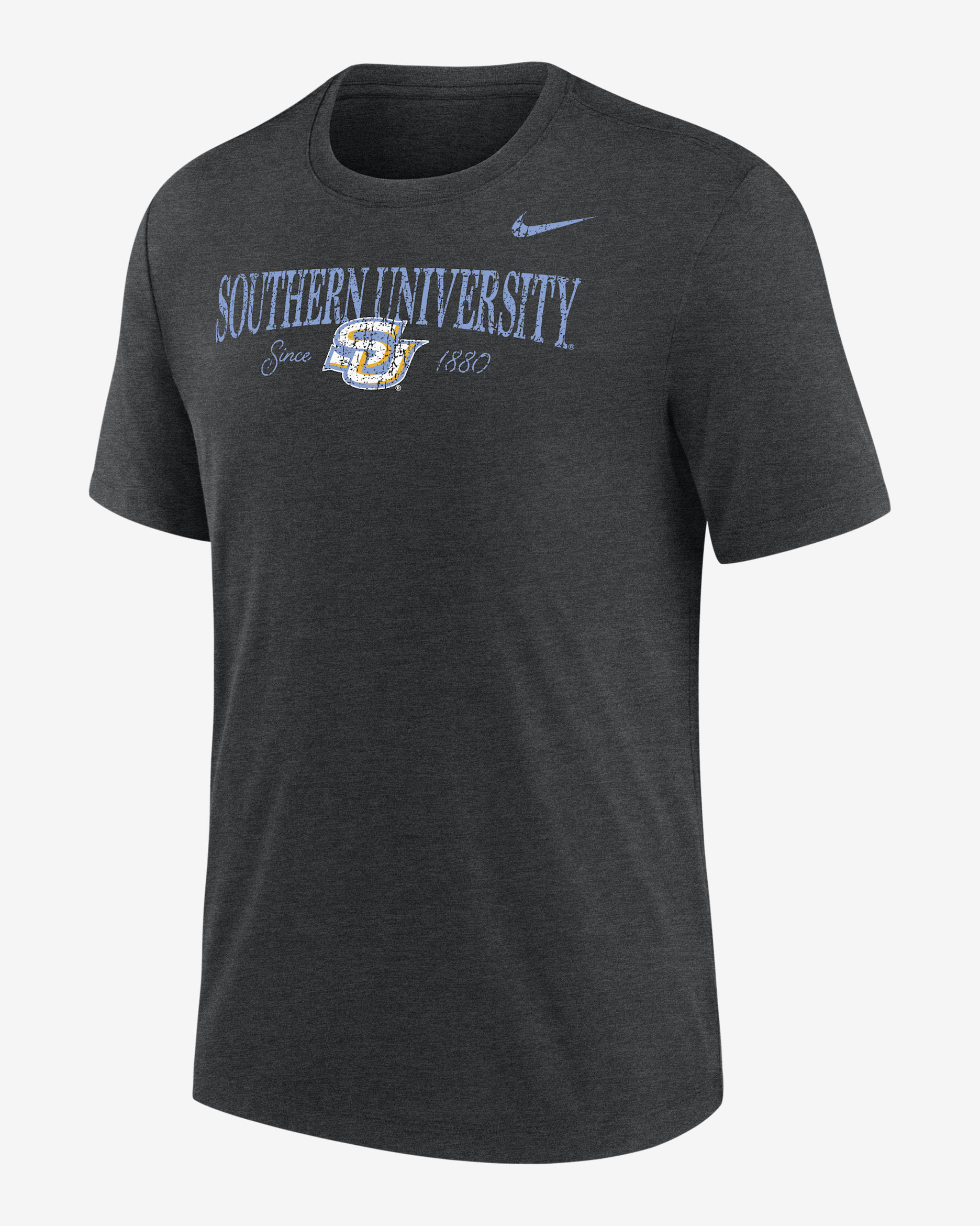 Nike College (Southern University and A&M) Men's Tri-Blend Short-Sleeve T-Shirt - Black