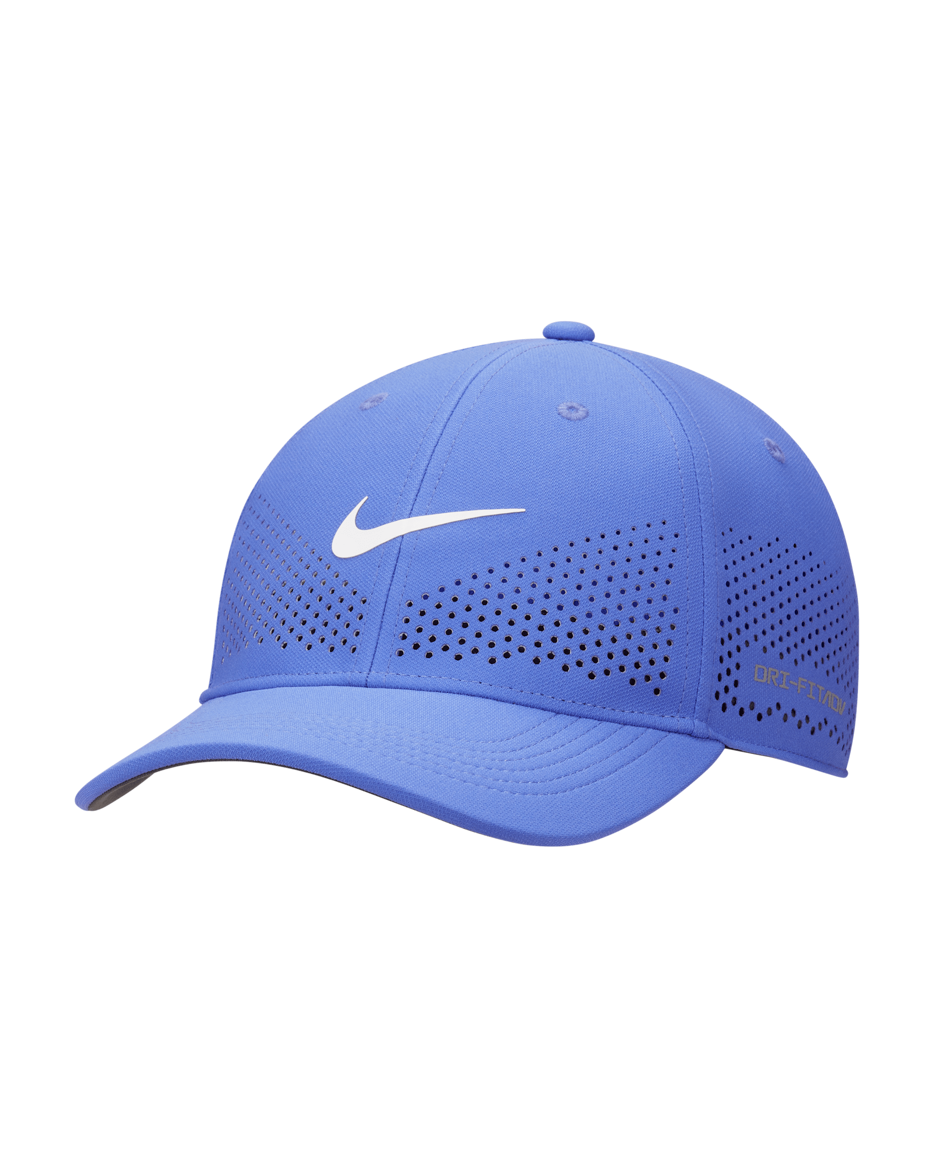 Nike Dri-FIT ADV Club Structured Swoosh Cap - Light Ultramarine/White