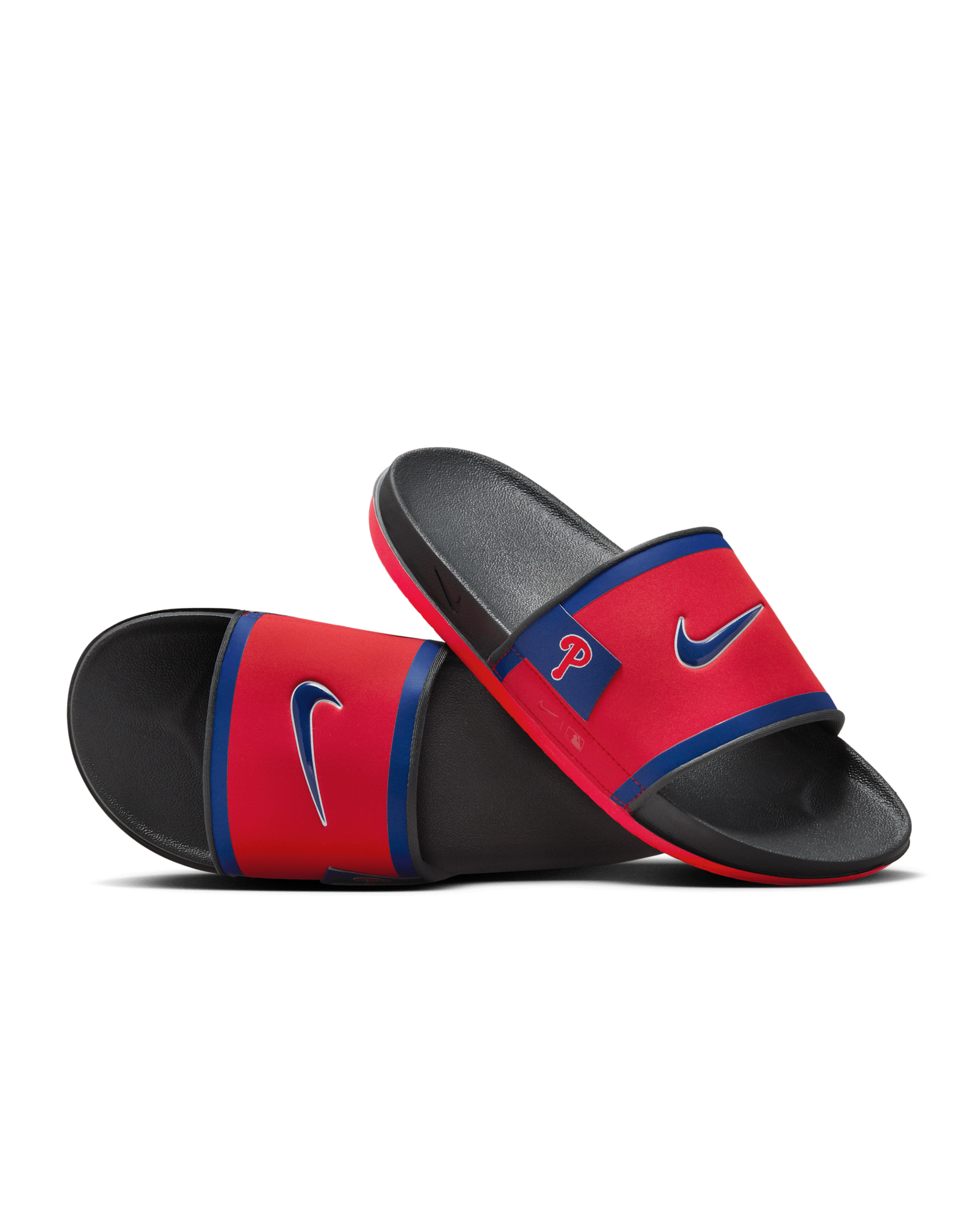 Nike Offcourt (Philadelphia Phillies) Offcourt Slides - Sport Red/Dark Smoke Grey/Rush Blue