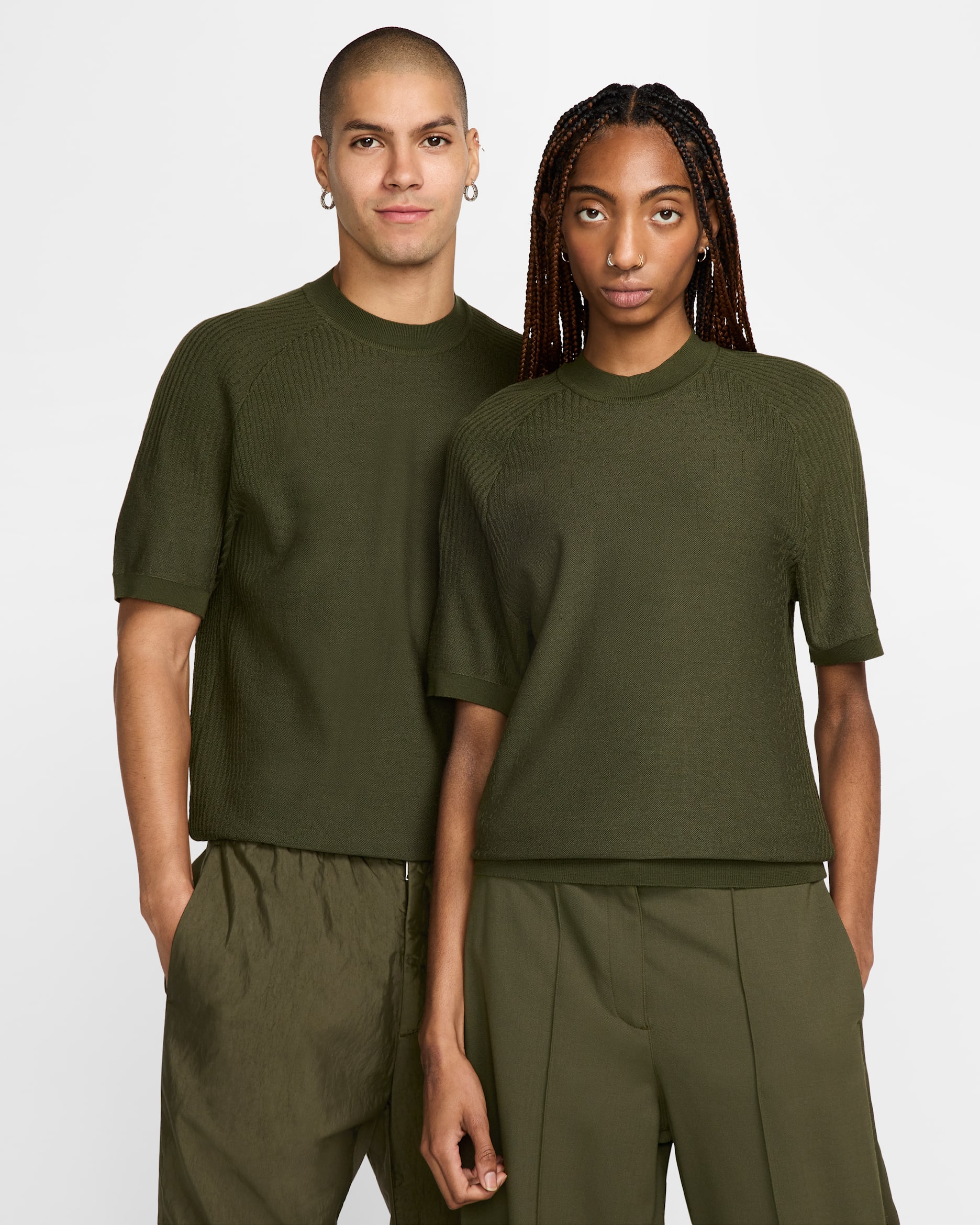 ナイキ Every Stitch Considered ショートスリーブ ニット Tシャツ - セコイア