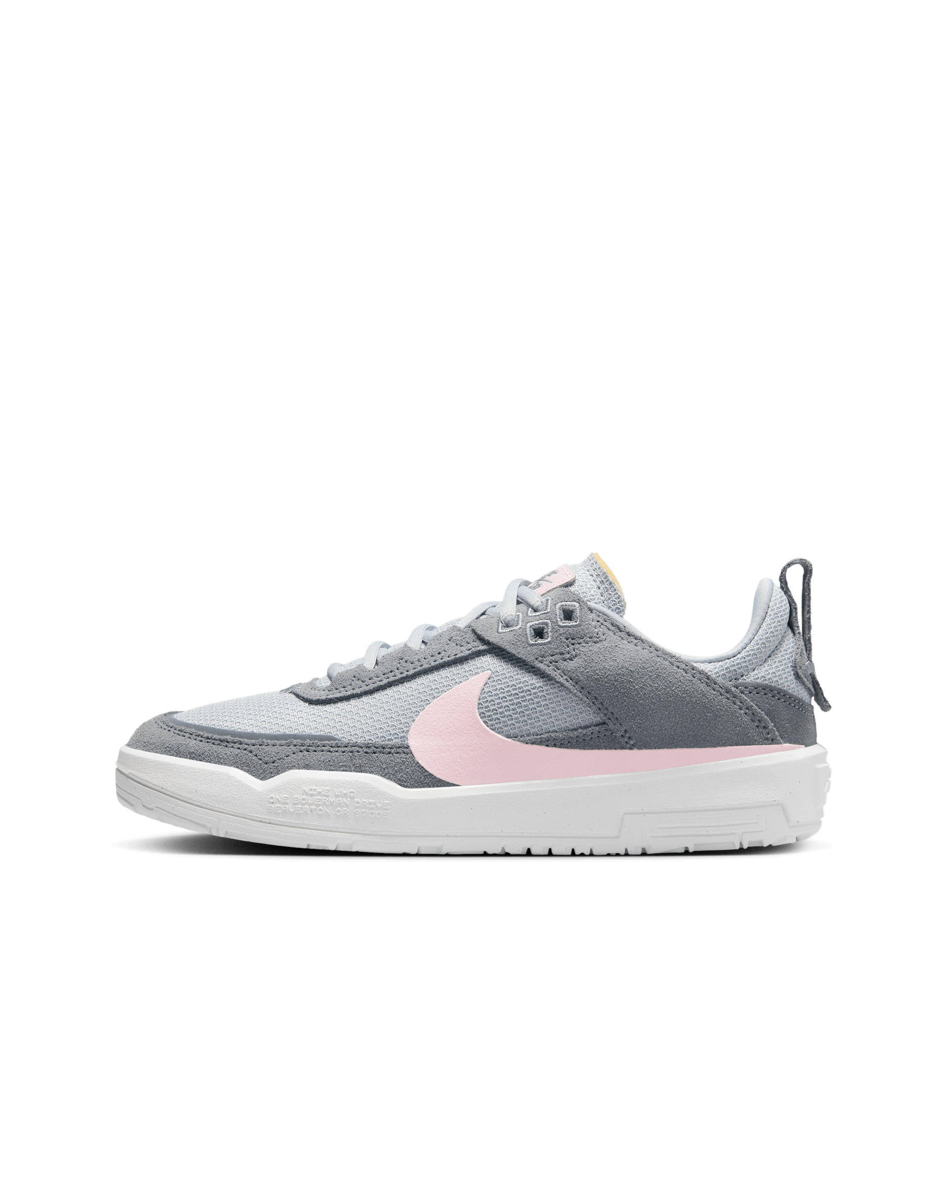 Nike SB Day One Big Kids' Skate Shoes - Cool Grey/Wolf Grey/Pure Platinum/Pink Foam
