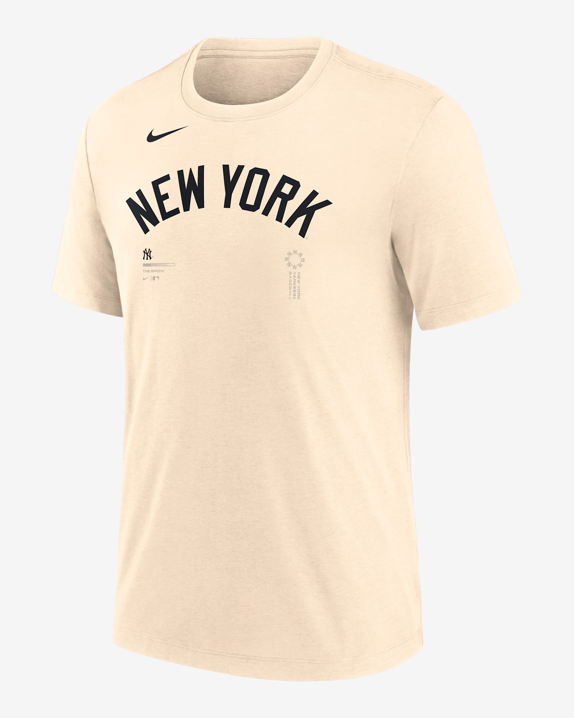 New York Yankees Wordmark Men's Nike MLB T-Shirt - Natural