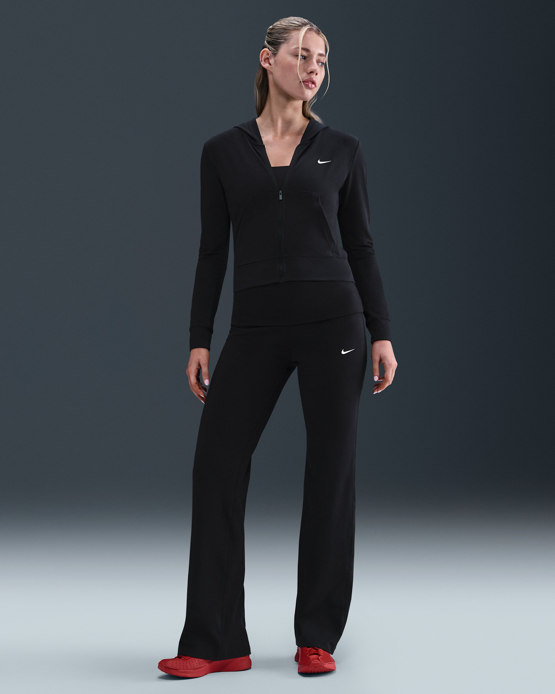 Nike Sportswear Women's High-Waisted Trousers - Black/Sail