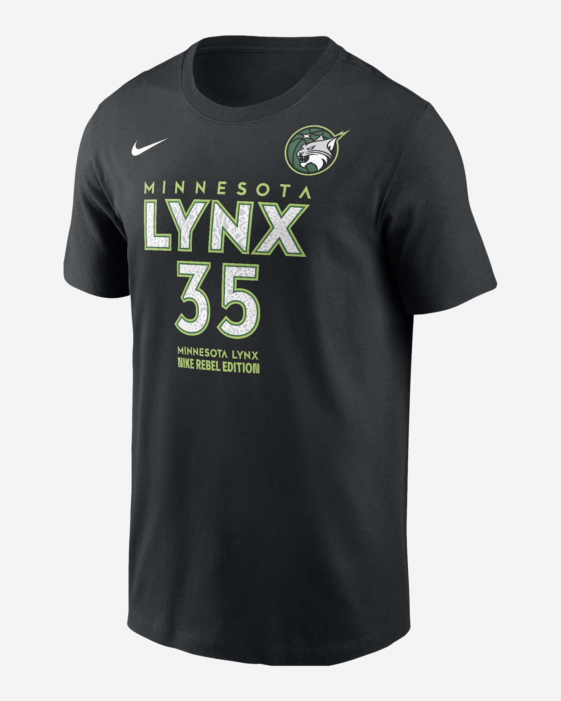 Alissa Pili Minnesota Lynx Rebel Edition Nike WNBA T-Shirt - Black