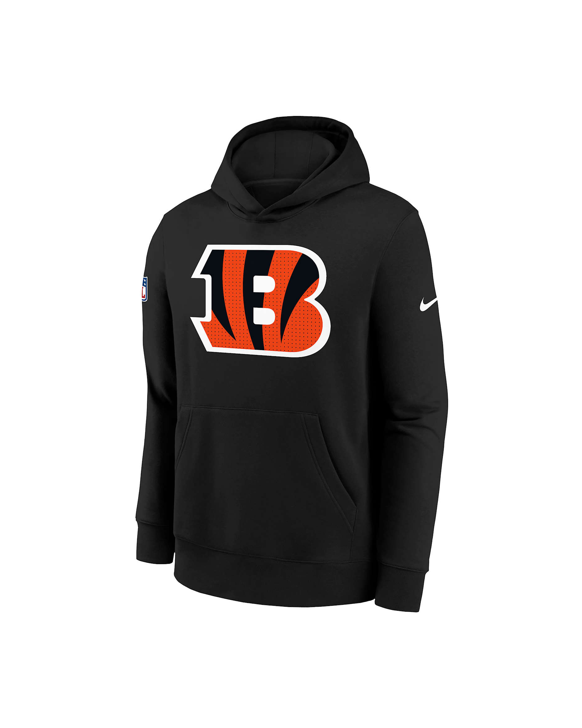 Cincinnati Bengals Sideline Club Big Kids' Nike NFL Pullover Hoodie - Black