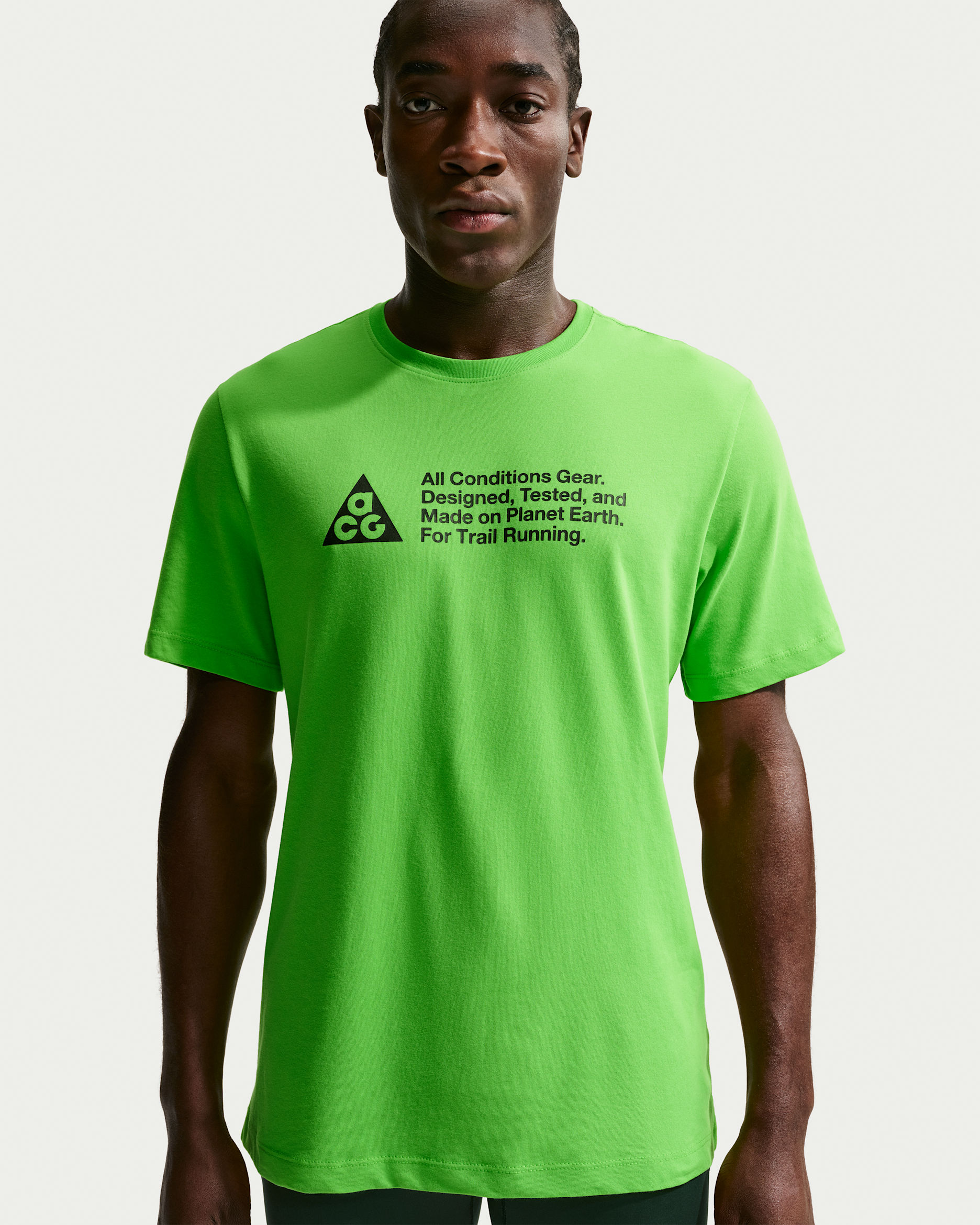 Nike ACG Men's Dri-FIT Trail Running T-Shirt - Mean Green