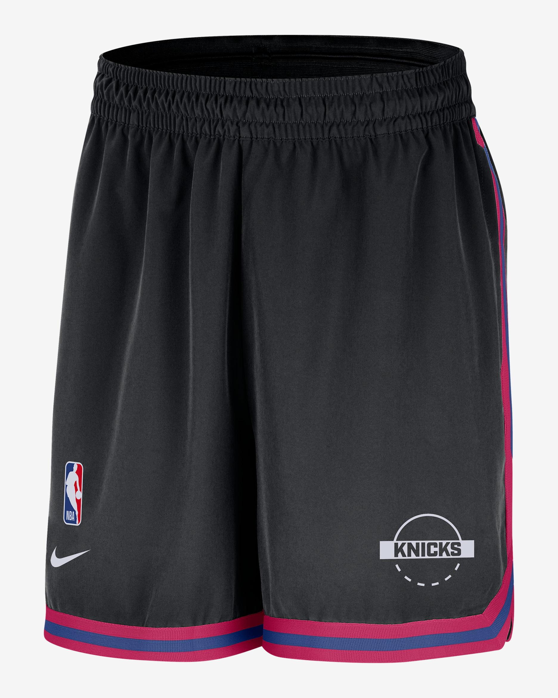 New York Knicks DNA Men's Nike Dri-FIT NBA 6" UV Woven Shorts - Black/Brilliant Orange/Rush Blue/White