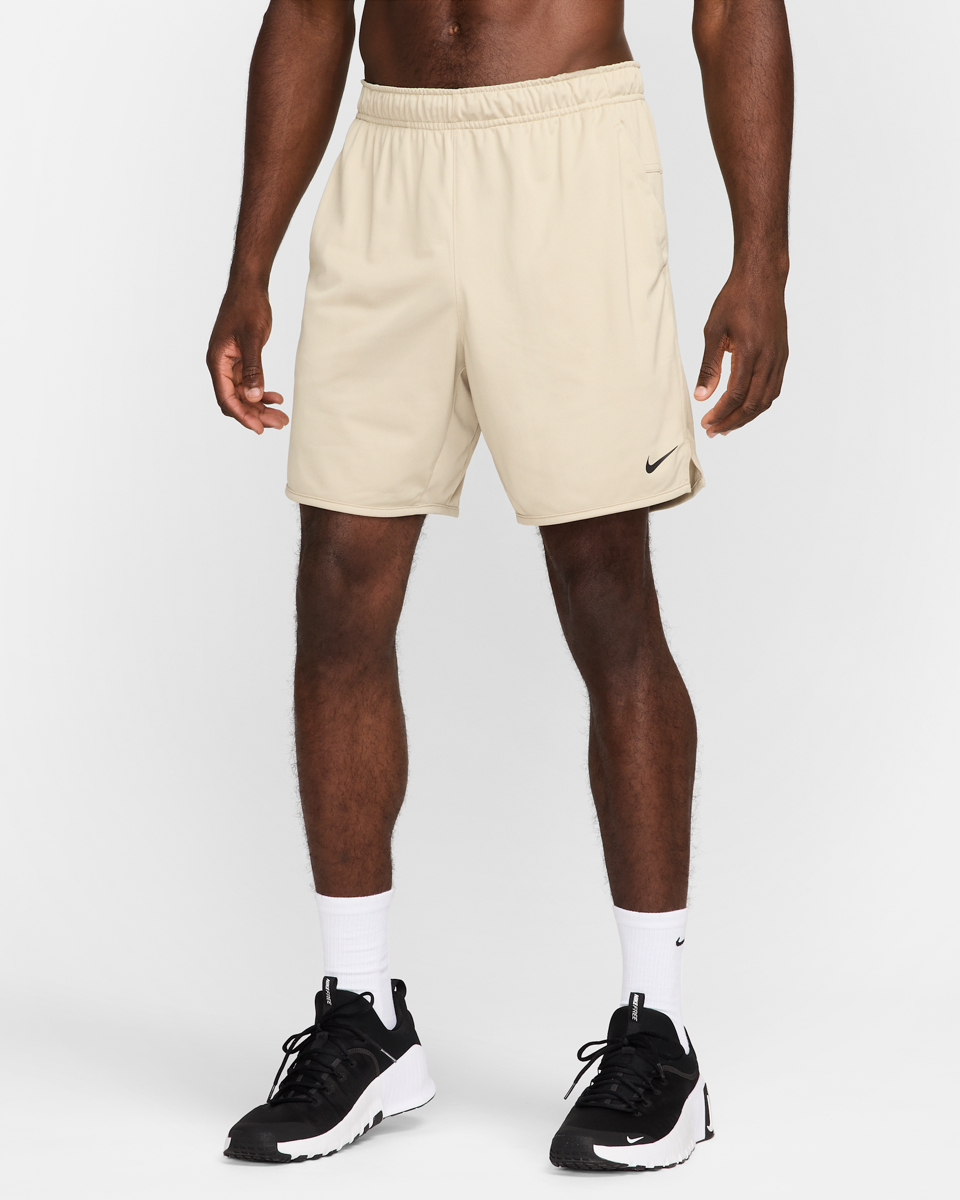 Nike Totality Men's Dri-FIT 7" Unlined Versatile Shorts - Desert Khaki/Black/Desert Khaki/Black