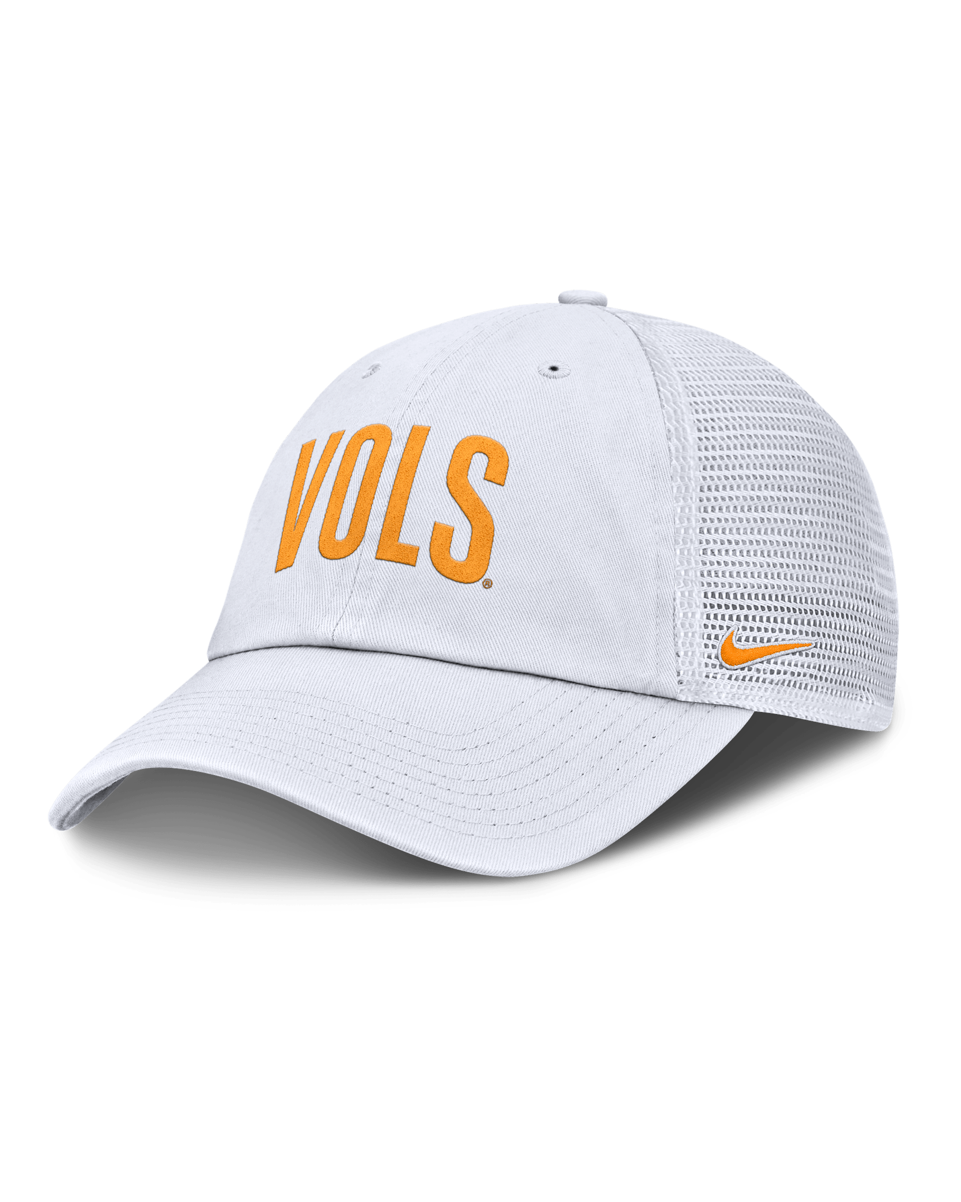 Tennessee Primetime Campus Club Men's Nike College Trucker Adjustable Hat - White