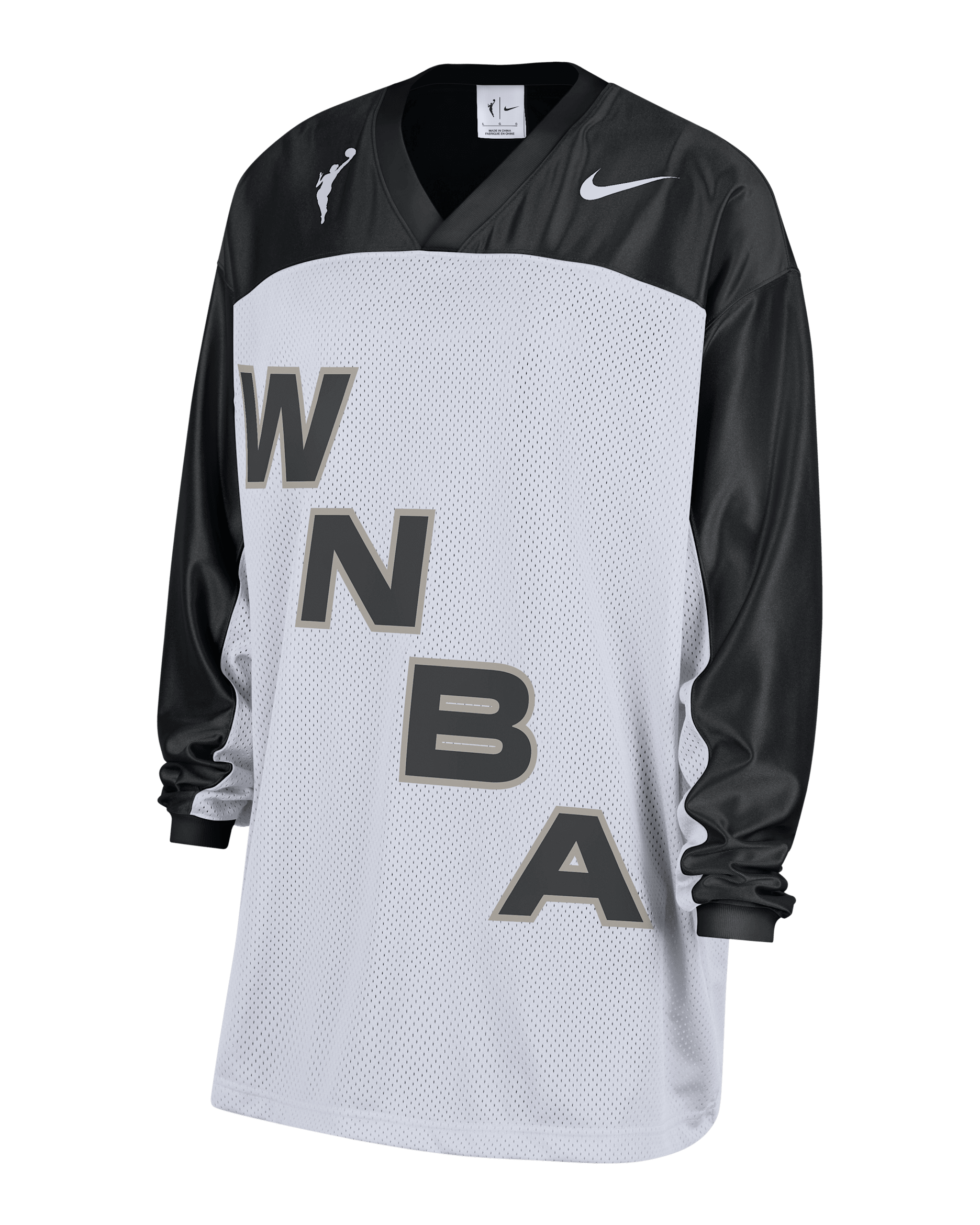 Team 13 Women's Nike WNBA Long-Sleeve Top - Black/White/White