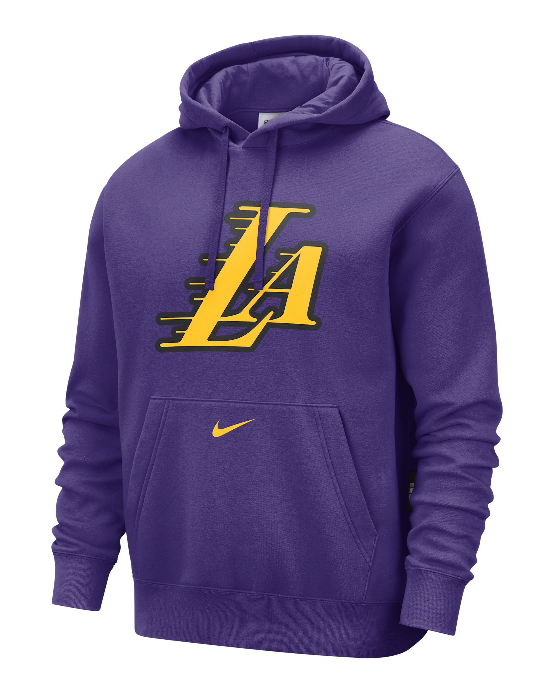 Los Angeles Lakers Club City Edition Men's Nike NBA Fleece Pullover Hoodie - Field Purple/Amarillo