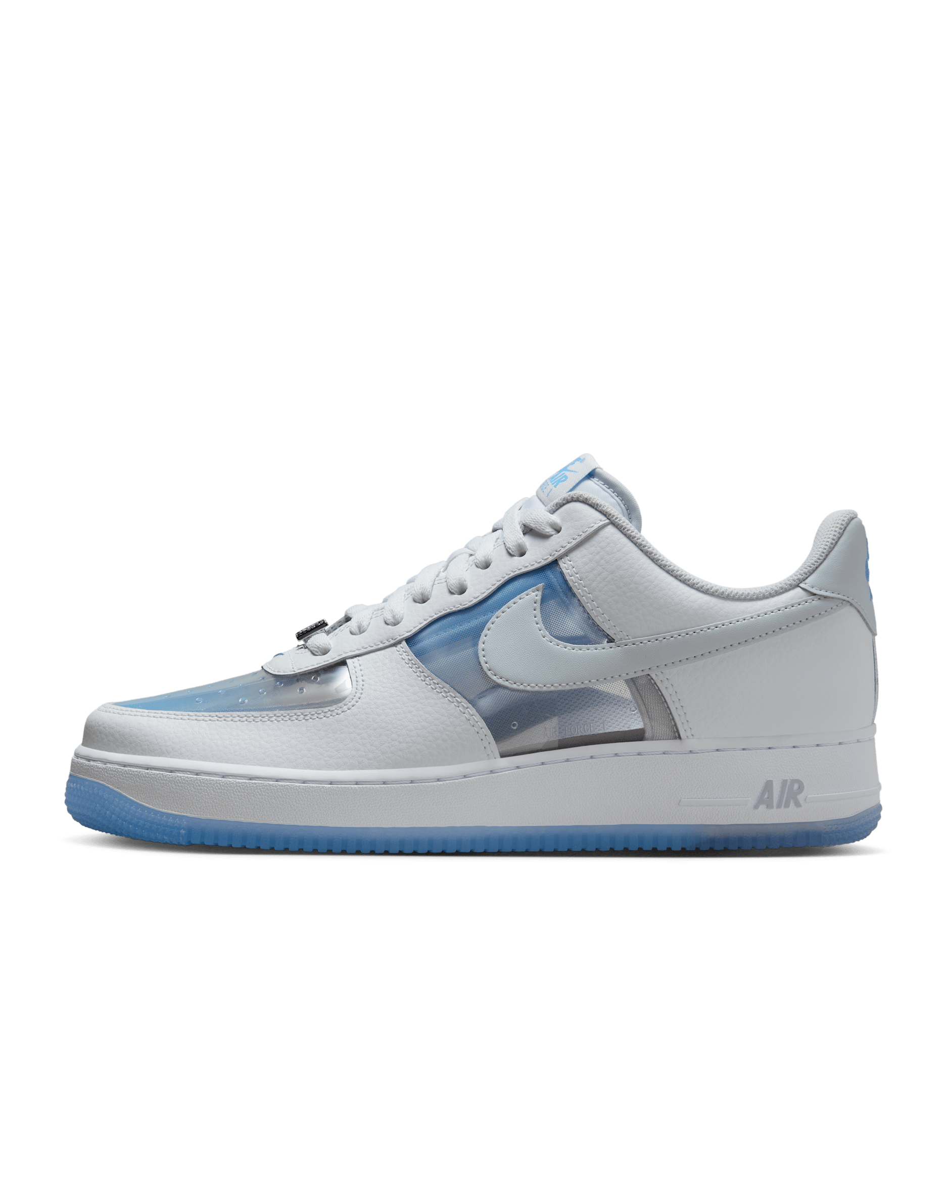 나이키 에어 포스 1 레트로 남성 신발 - 화이트/유니버시티 블루/퓨어 플래티넘