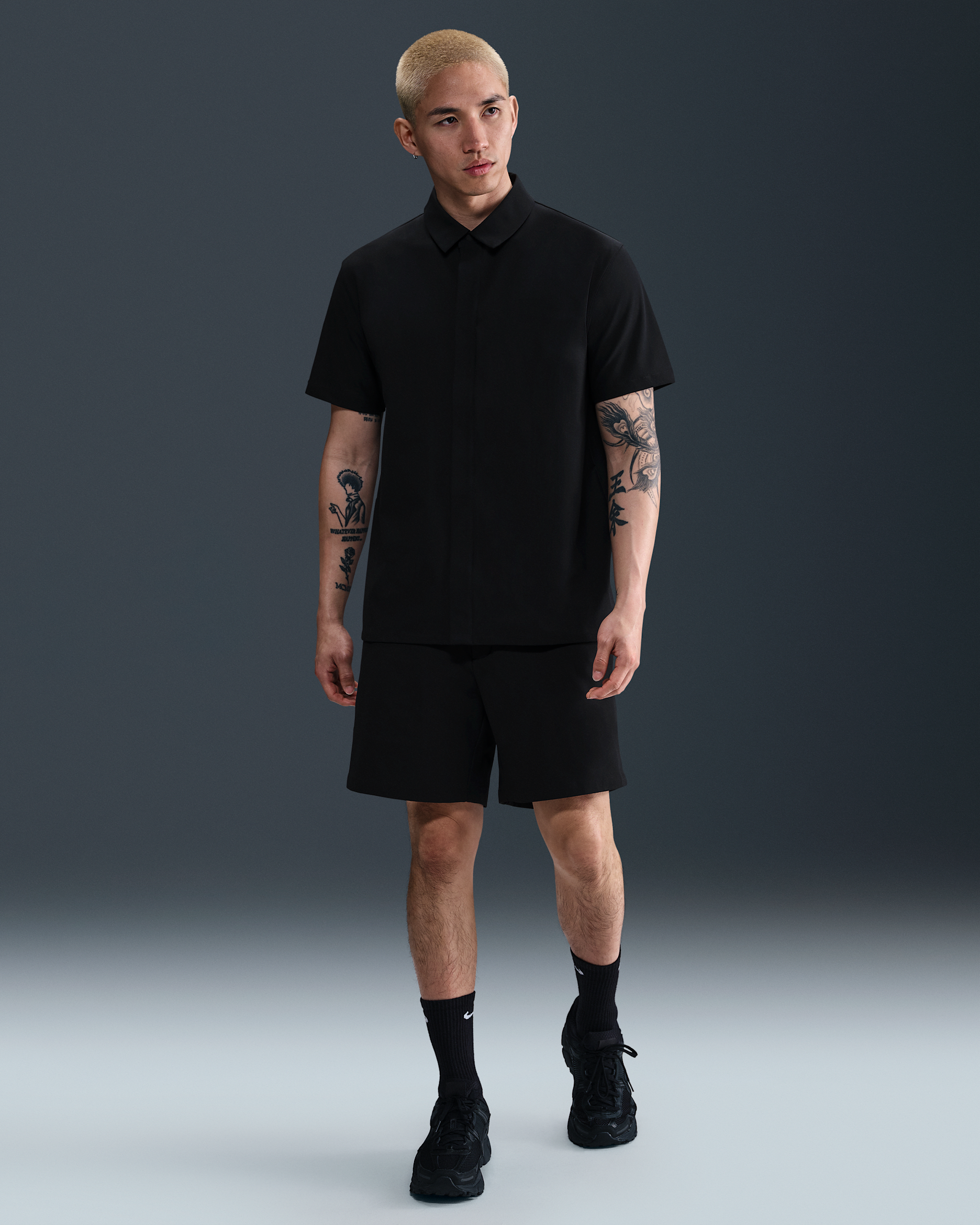 Nike 24.7 PerfectStretch Men's Dri-FIT 15cm (approx.) Shorts - Black/Black/Dark Smoke Grey