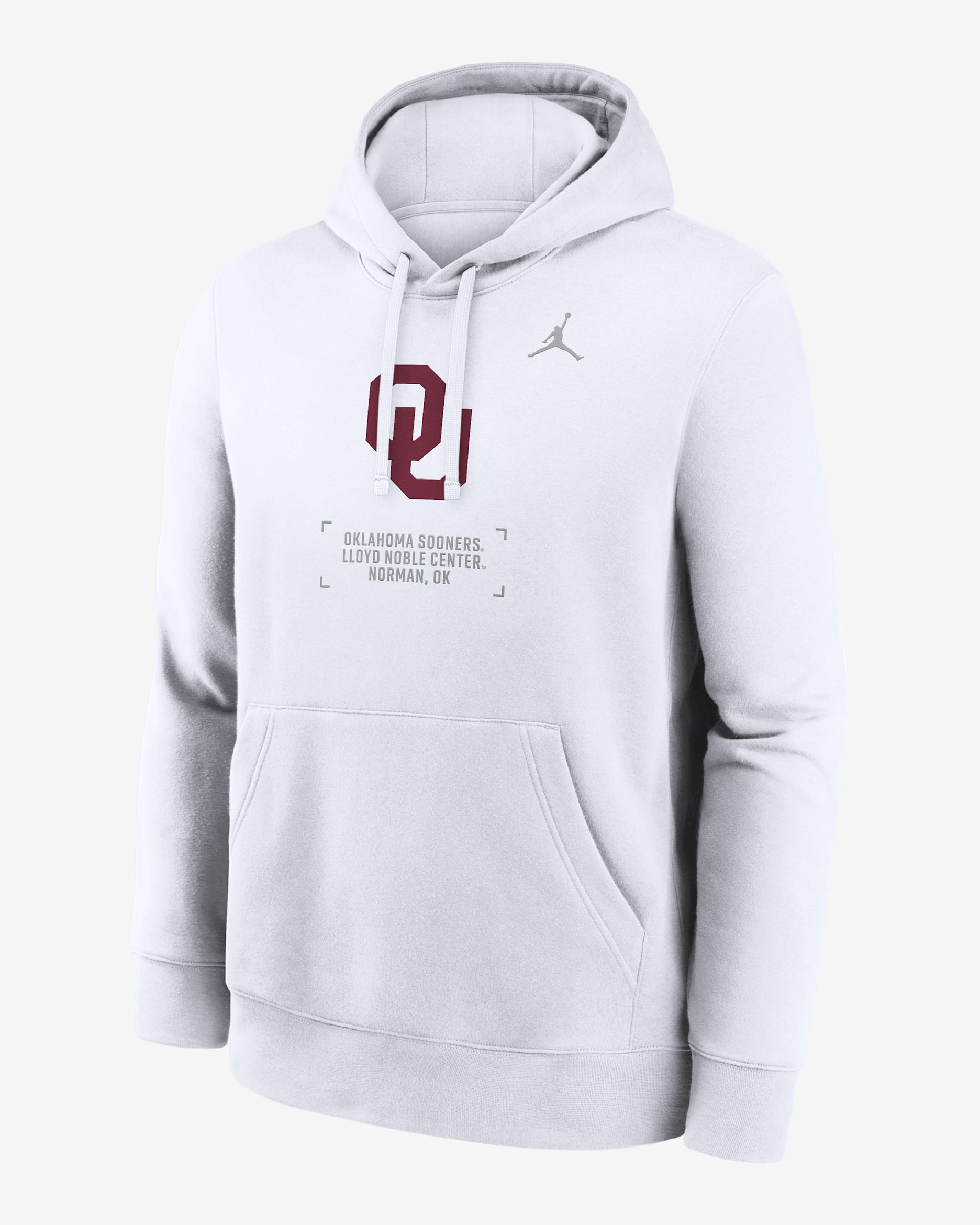 Oklahoma Club Basketball 2-Hit Men's Nike College Pullover Hoodie - White