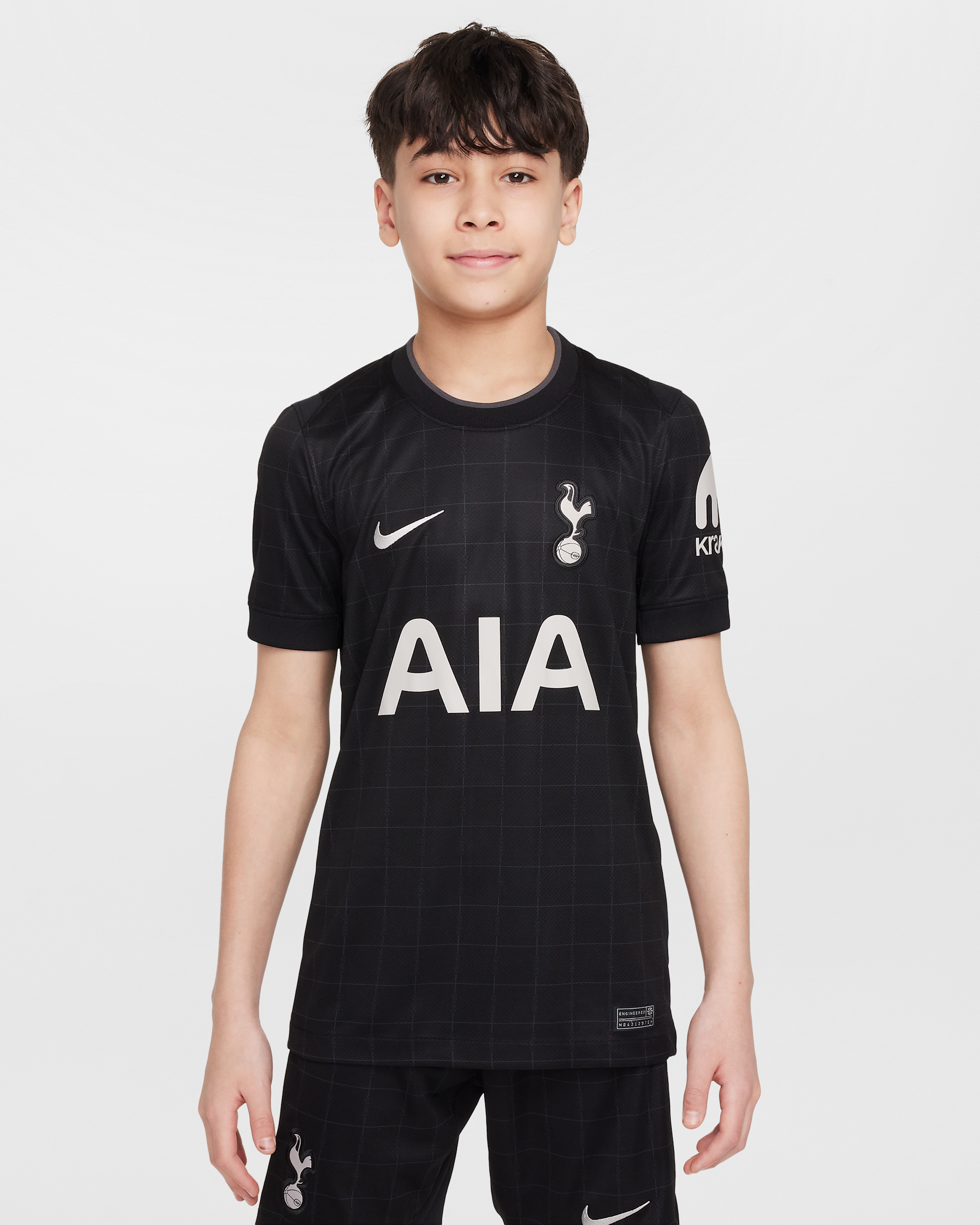 Maillot de foot Replica Nike Dri-FIT Tottenham Hotspur 2025/26 Stadium Extérieur pour ado - Noir/Light Iron Ore