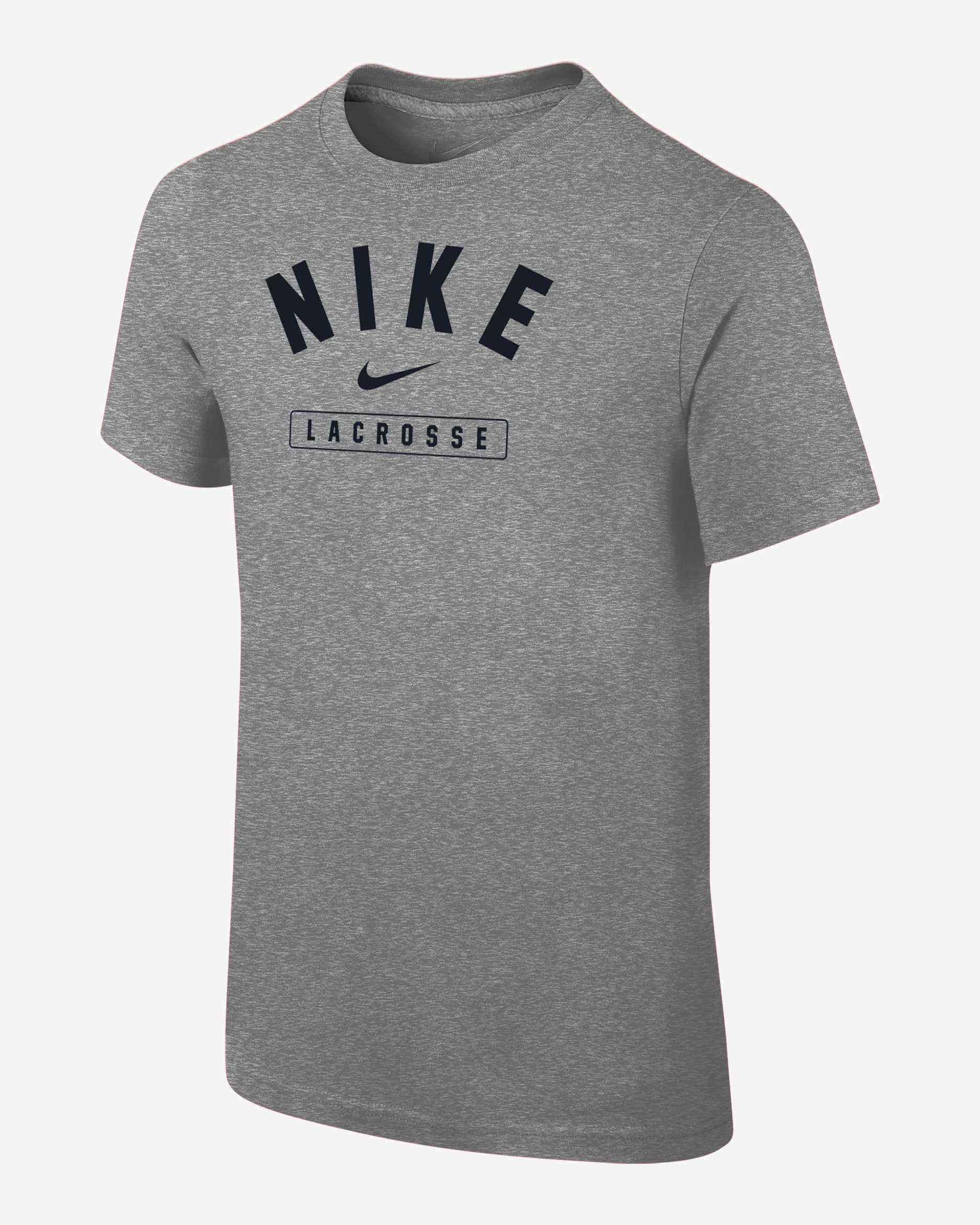 Playera para niño talla grande Nike Lacrosse - Gris oscuro jaspeado