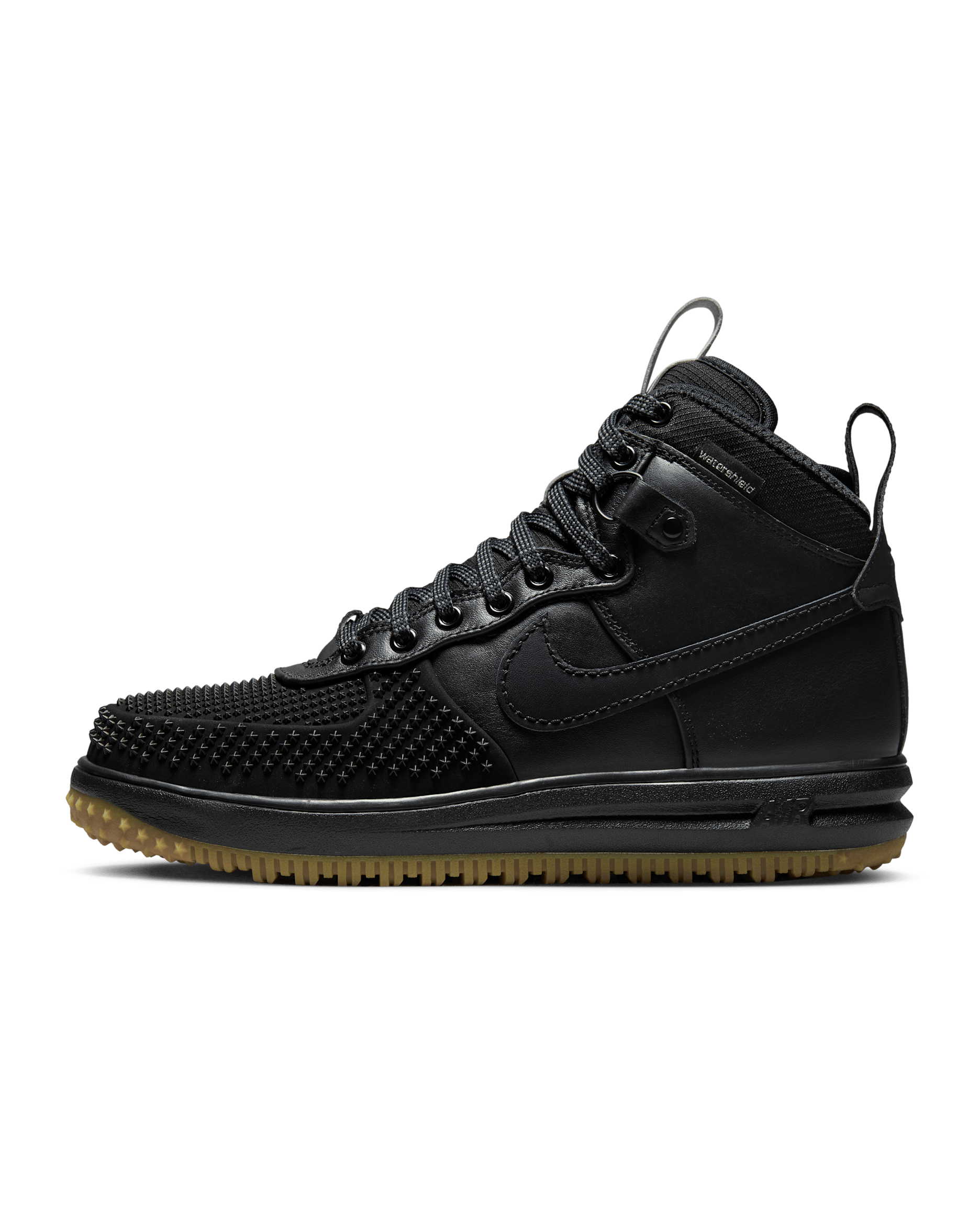 Nike Lunar Force 1 Duckboot i vinterutgave til herre - Svart/Metallic Silver/Anthracite/Svart