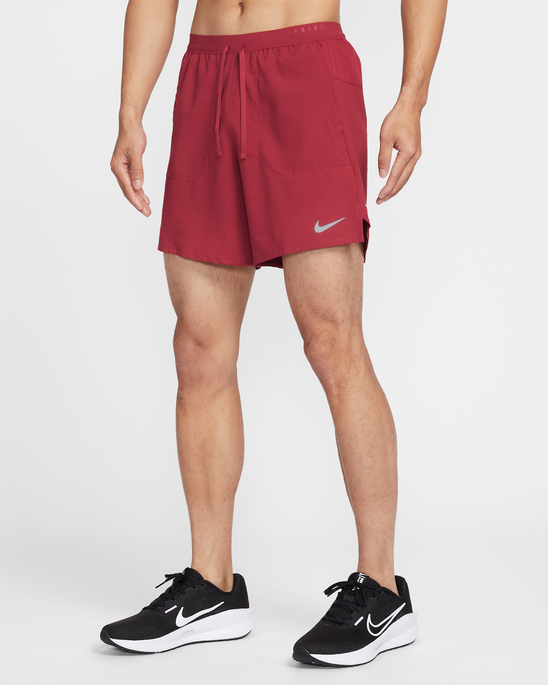 Nike Stride Men's Dri-FIT 18cm (approx.) Briefs-Lined Running Shorts - Team Crimson