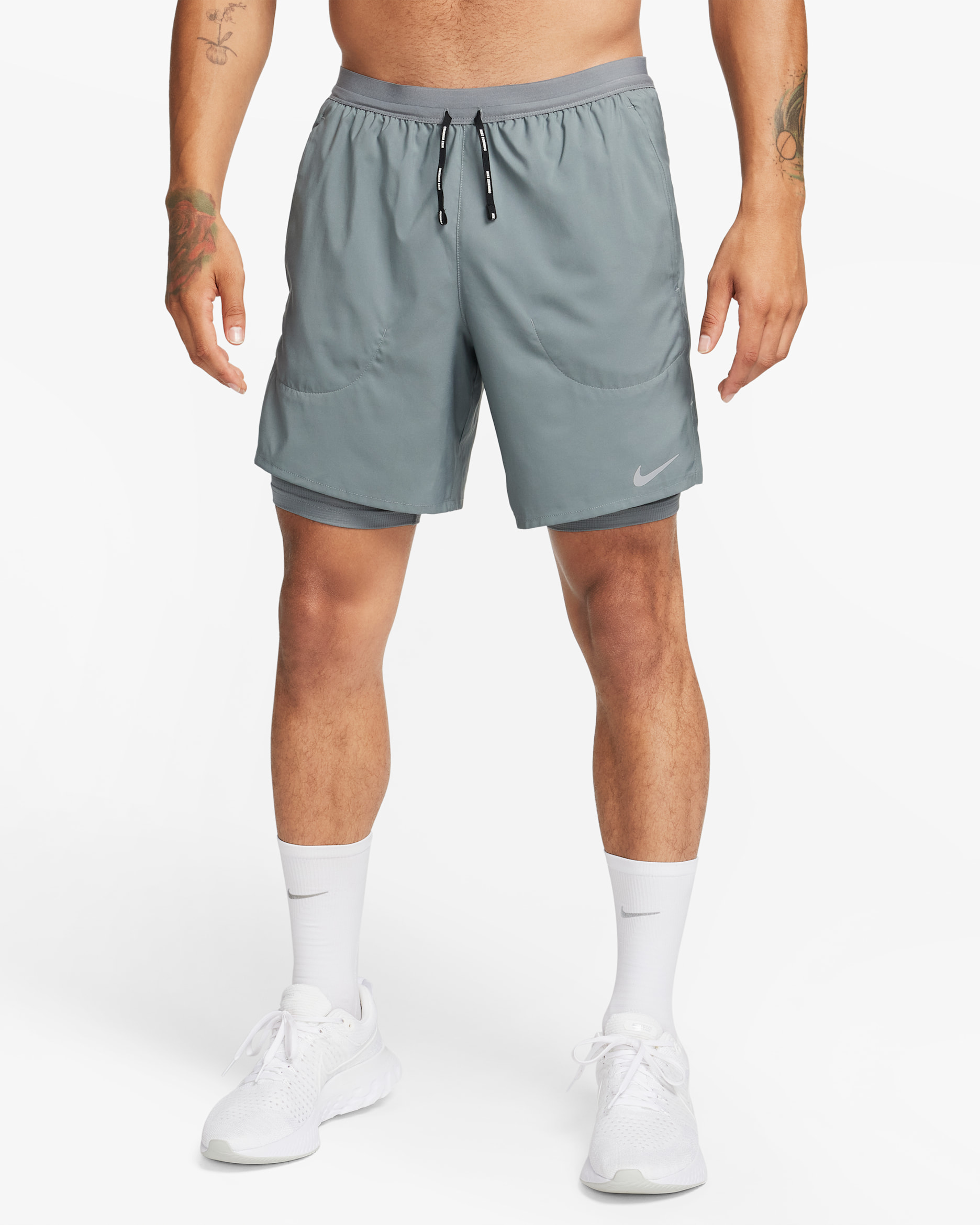 Nike Flex Stride Men's 7" 2-In-1 Running Shorts - Smoke Grey