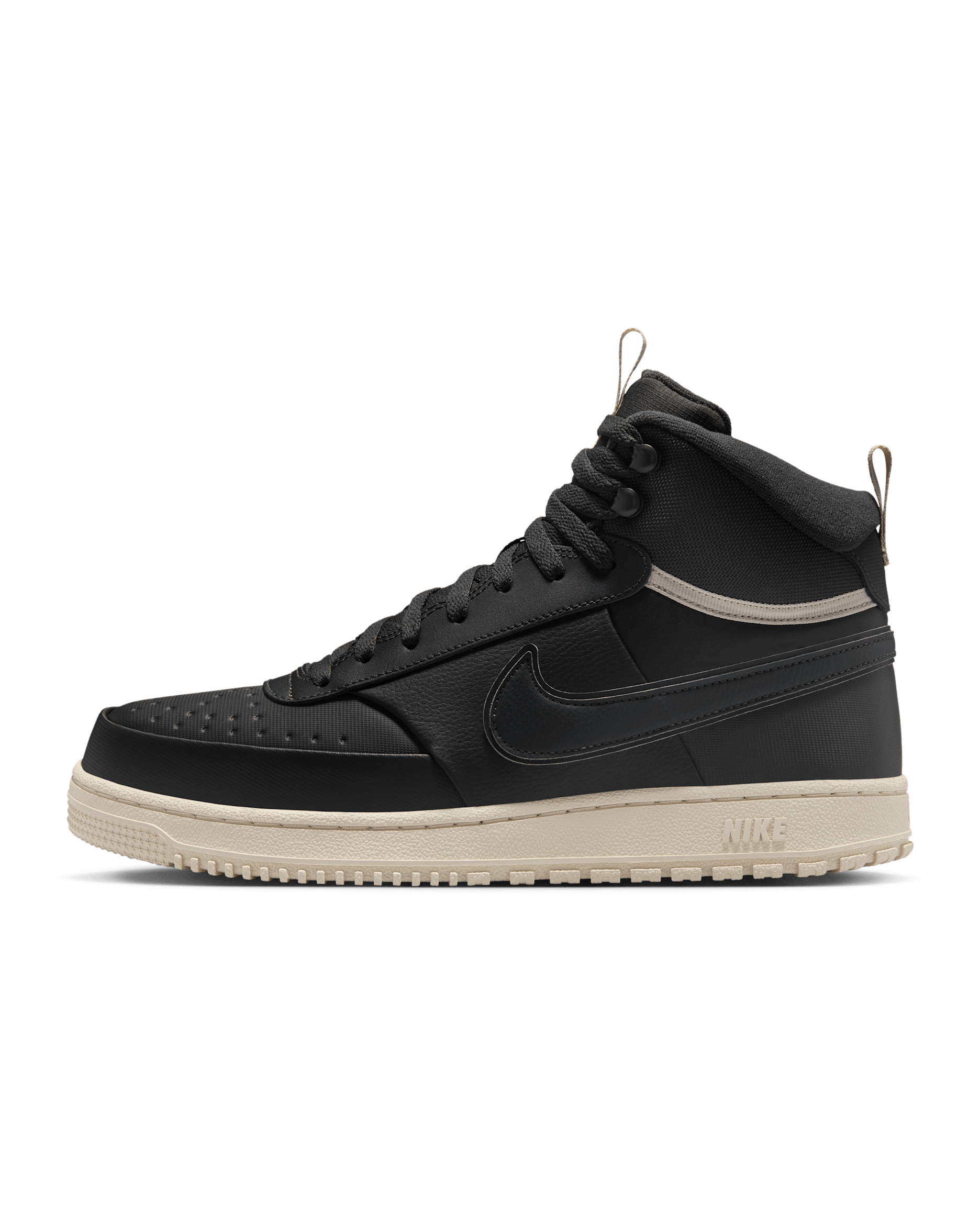 Nike Court Vision Mid Men's Winterized Shoes - Dark Smoke Grey/Light Bone/Dark Smoke Grey