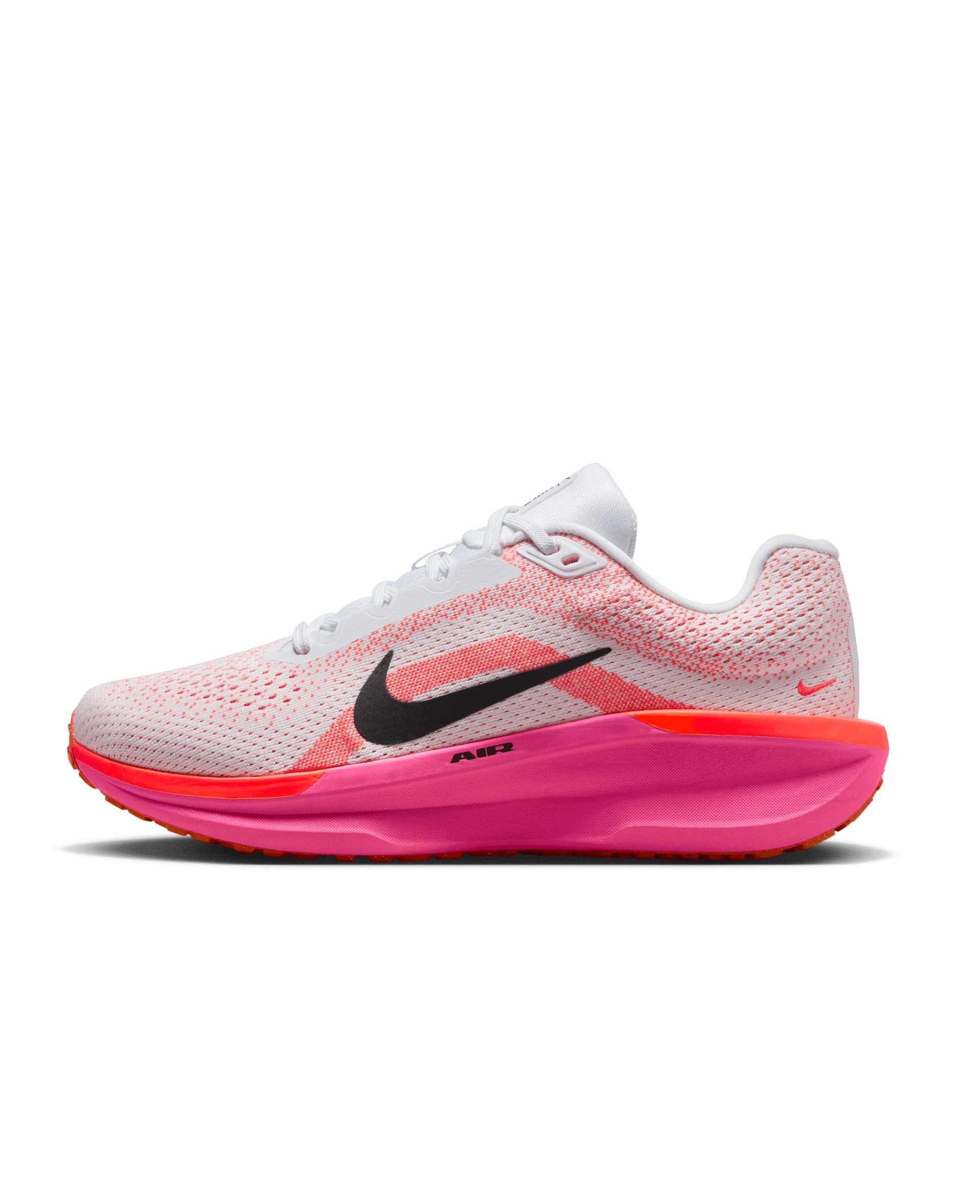 Tenis de correr en pavimento para mujer Nike Winflo 11 - Blanco/Hiperrosa/Carmesí brillante/Negro
