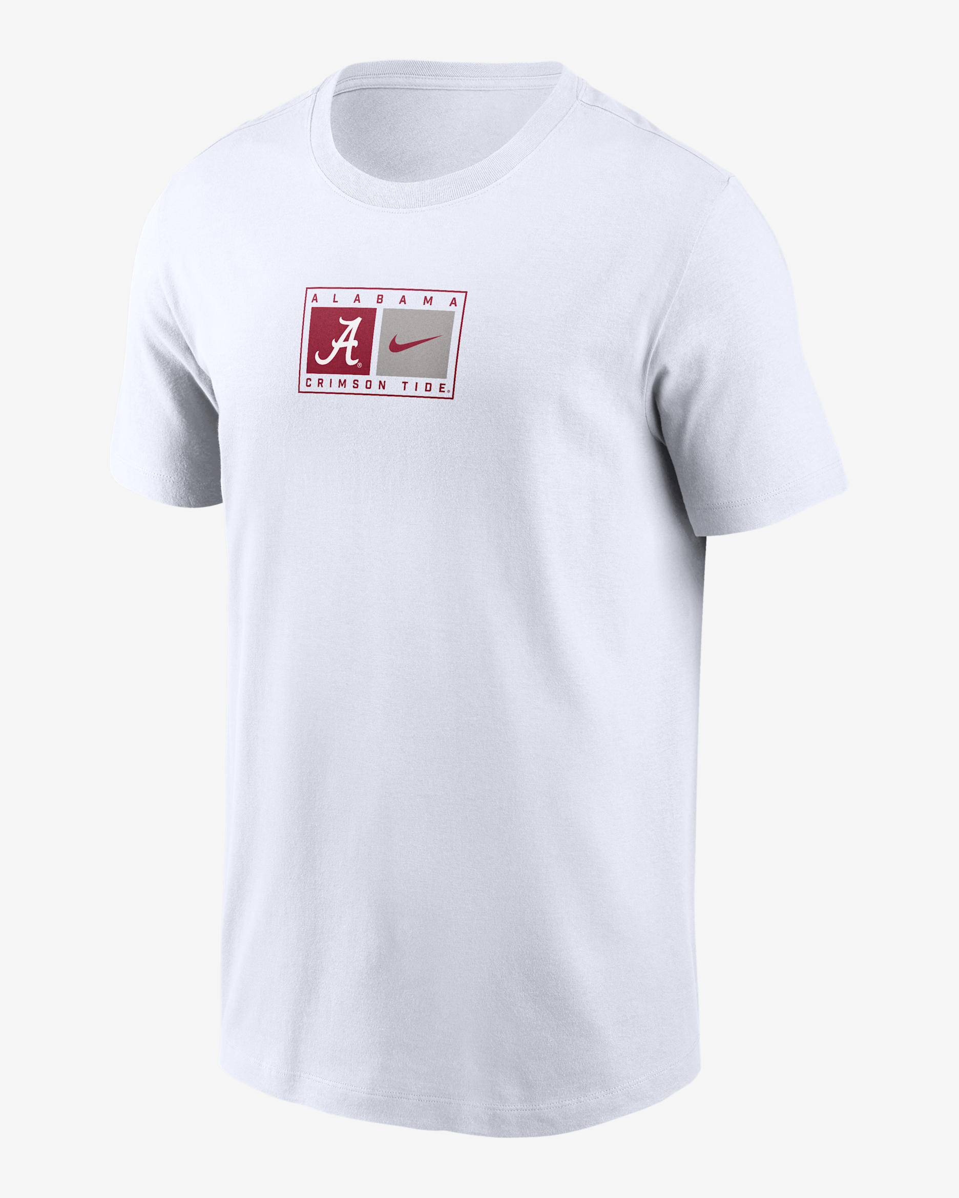 Alabama Campus Logo Swoosh Men's Nike College T-Shirt - White