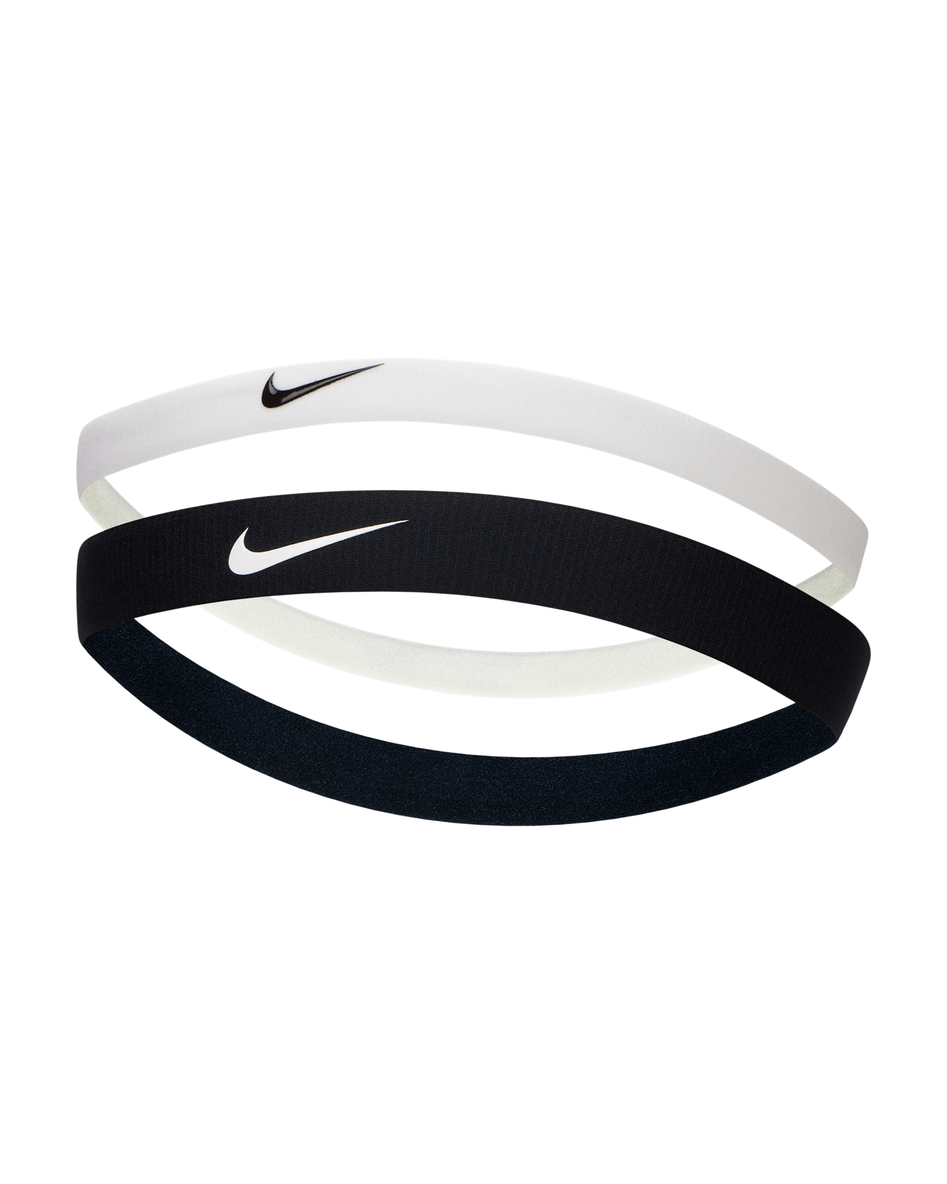 Nike Flex Headband (2 Pack) - Black/White/Black