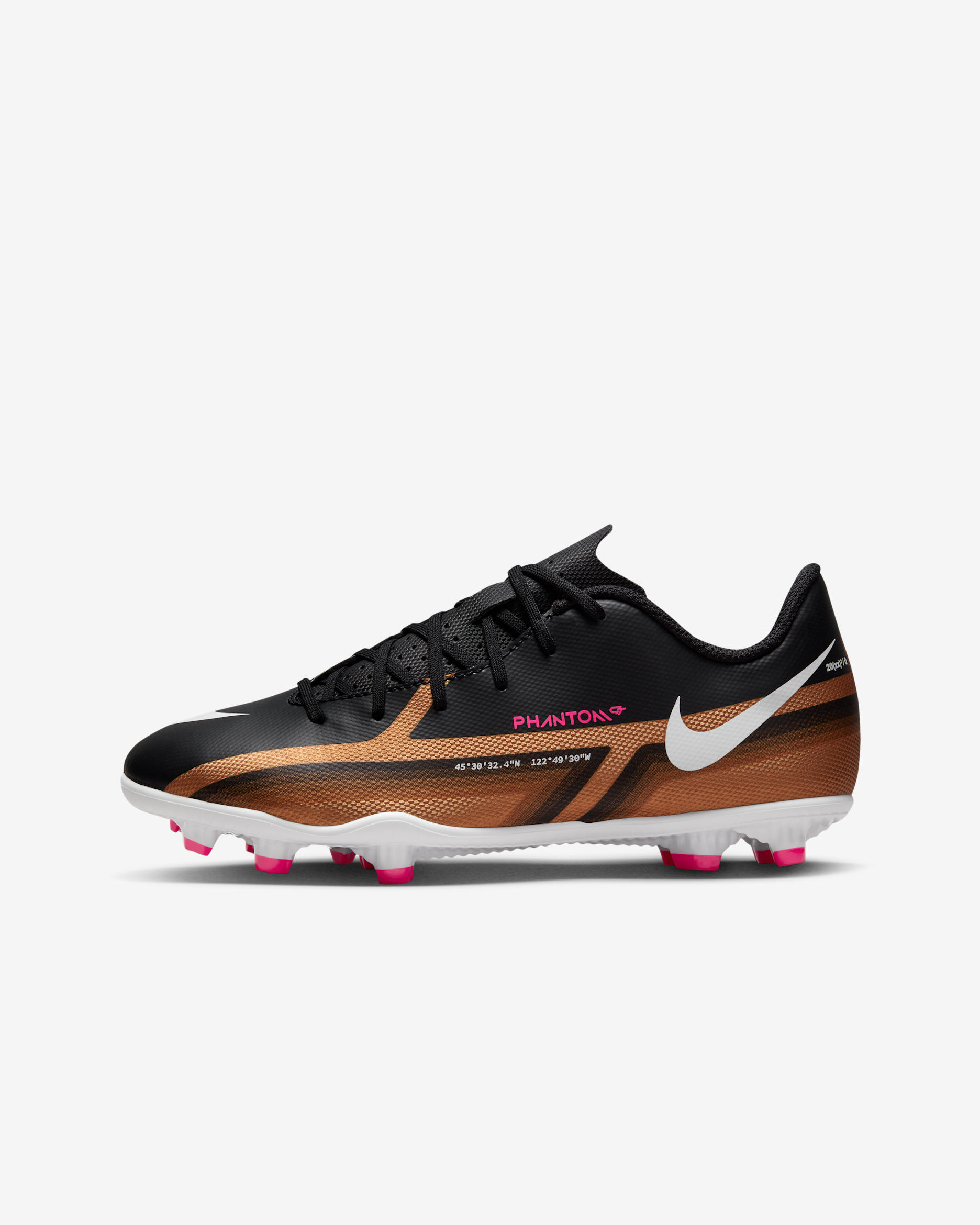 Nike Jr. Phantom GT2 Club MG Multi-Ground Football Boots - Metallic Copper/Black/White