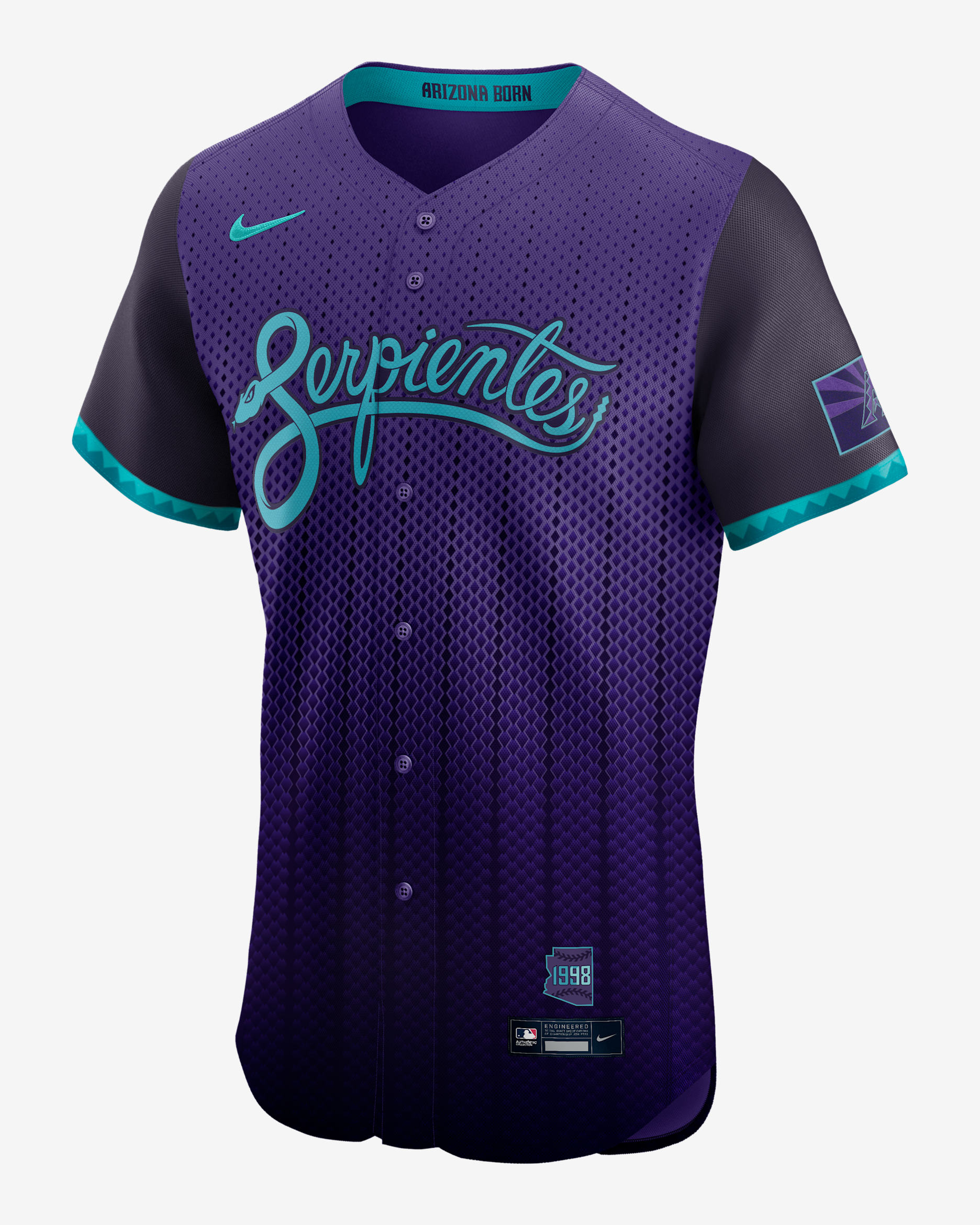 Arizona Diamondbacks City Connect Men's Nike Dri-FIT ADV MLB Elite Jersey - Purple