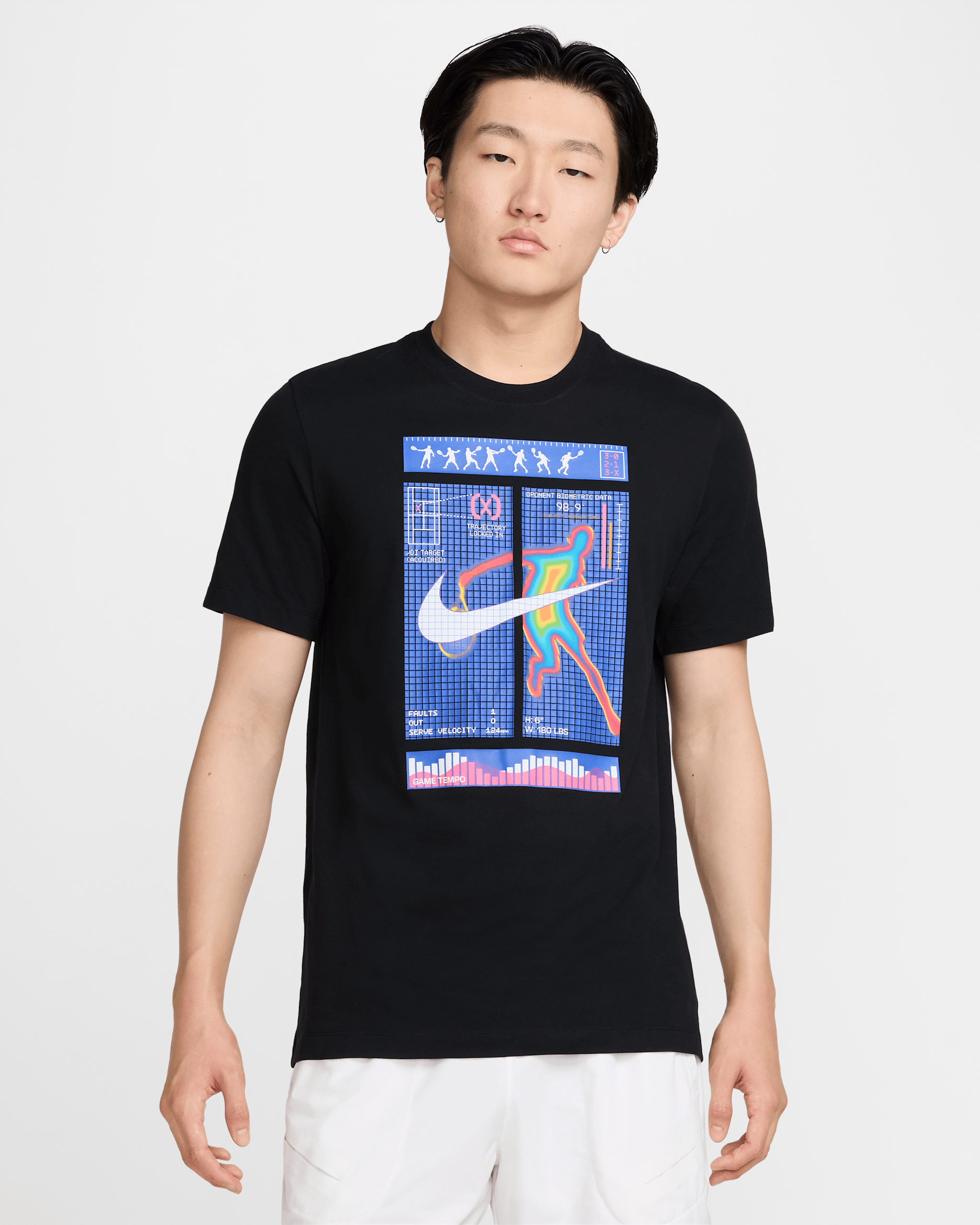 Playera de tenis Dri-FIT para hombre NikeCourt - Negro