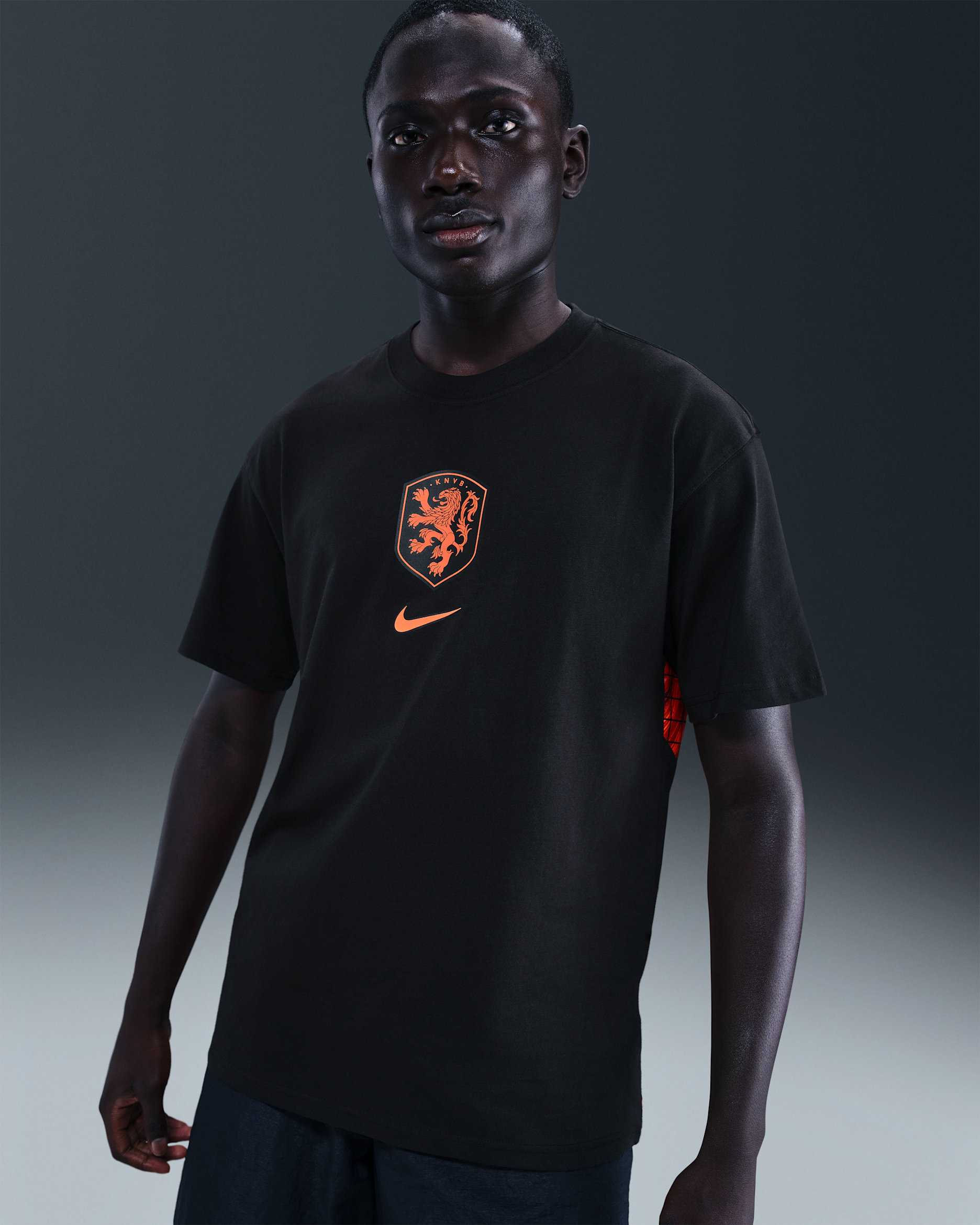 Netherlands Premium Goalkeeper Men's Nike Football T-Shirt - Black