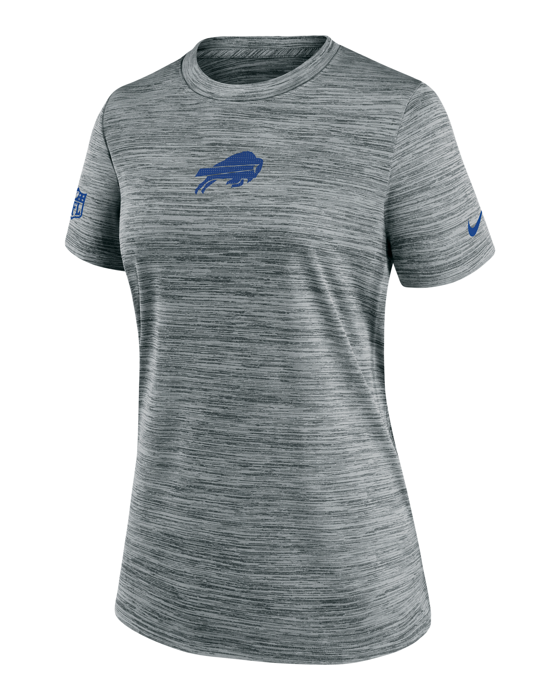 Buffalo Bills Sideline Team Issue Velocity Women's Nike Dri-FIT NFL T-Shirt - Grey Heather