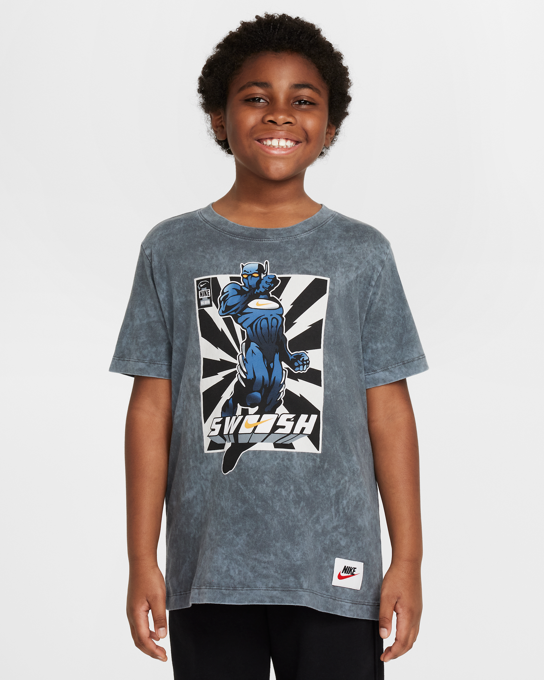 Playera para niños talla grande Nike Sportswear - Antracita