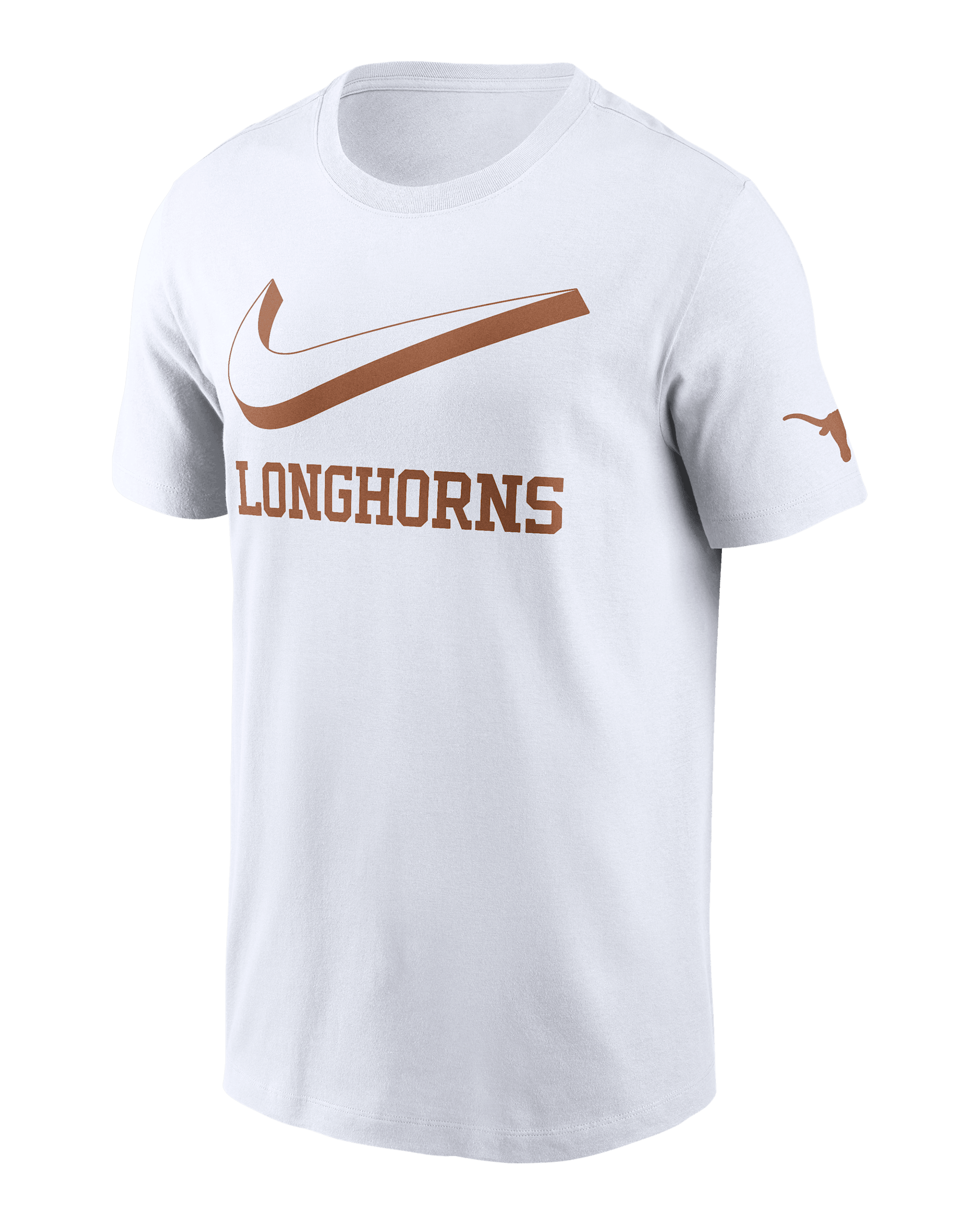 Texas Primetime Campus 2-Hit Swoosh Men's Nike College T-Shirt - White