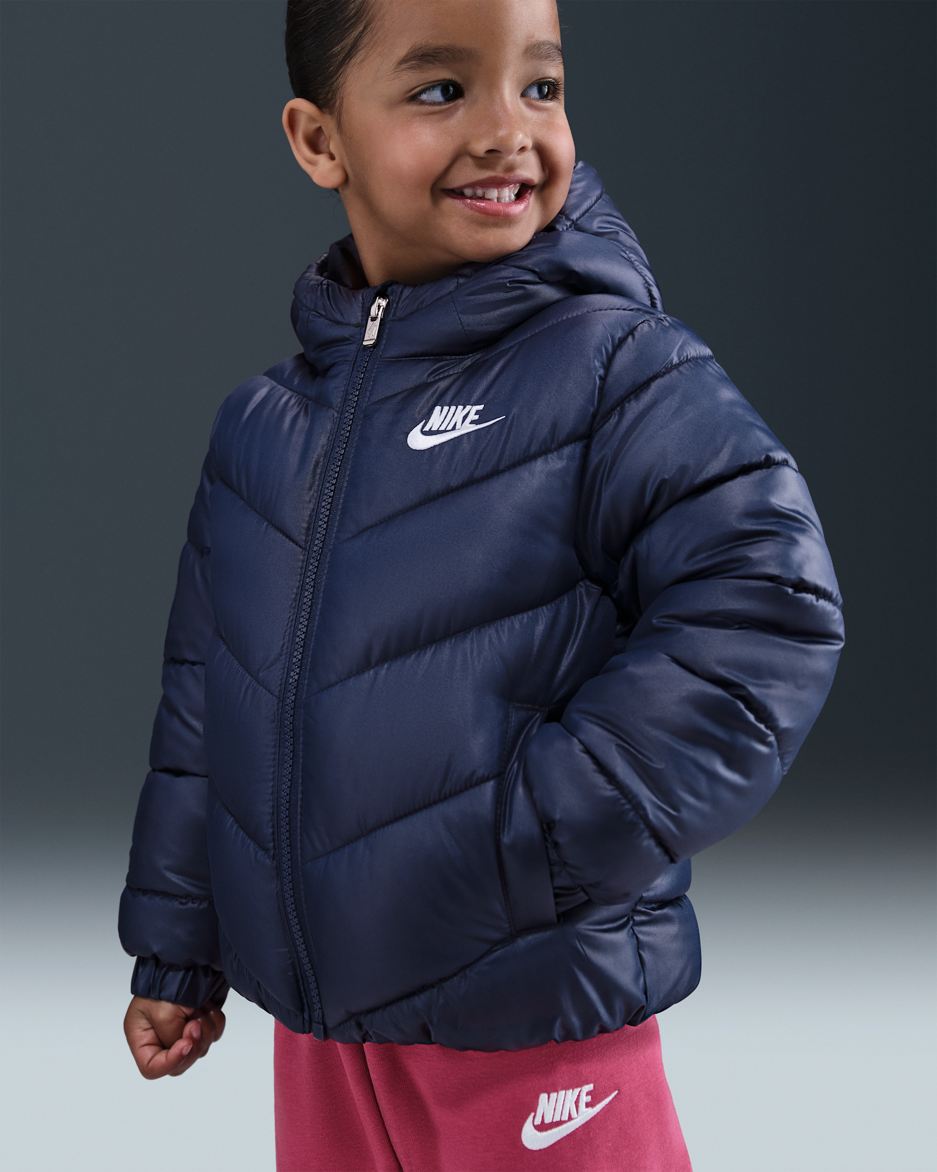 Nike Sportswear Toddler "All Day Play" Puffer Jacket - Midnight Navy