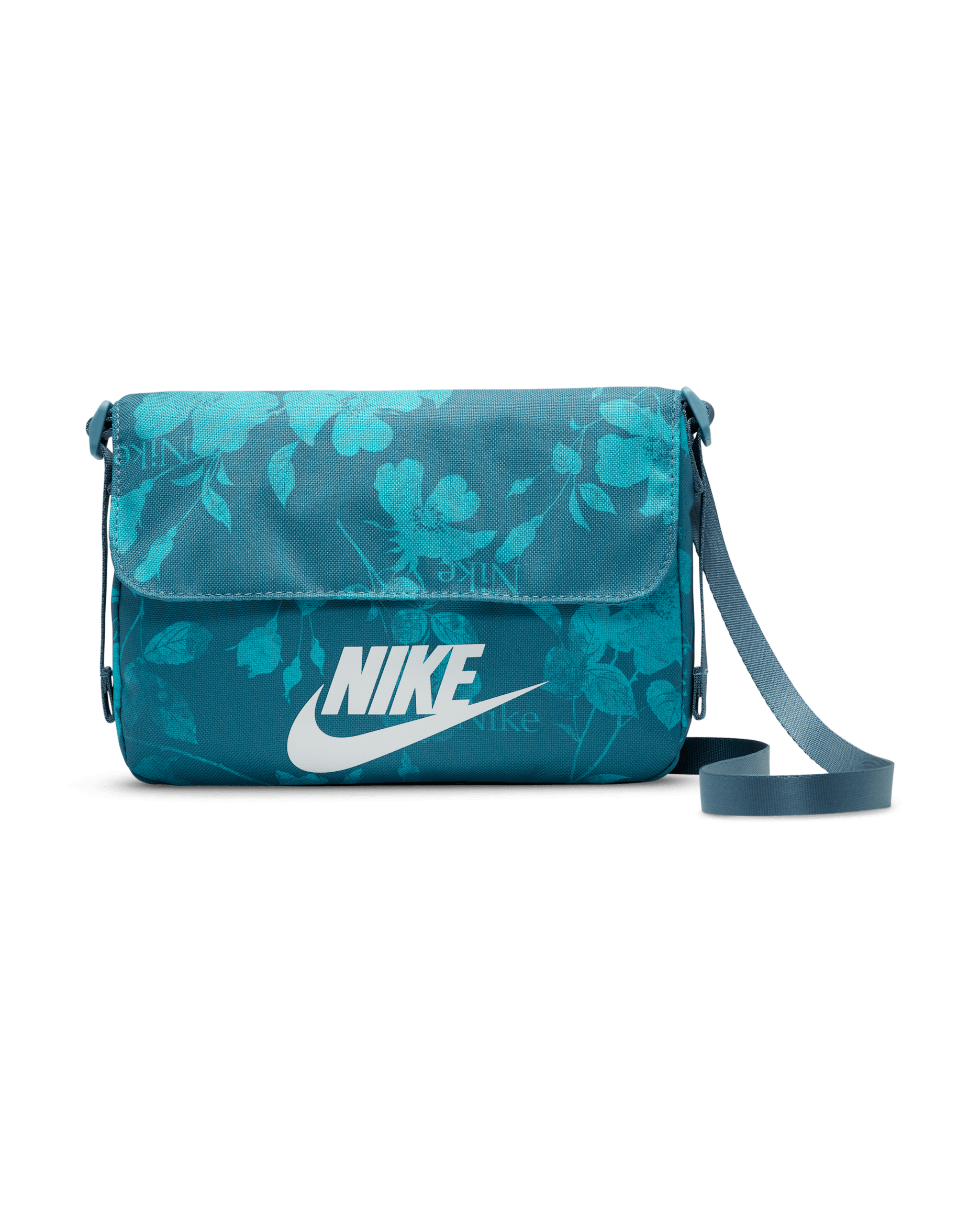 Nike Sportswear Futura Women's Cross-Body Bag (3L) - Smoky Blue/Dusty Cactus/White