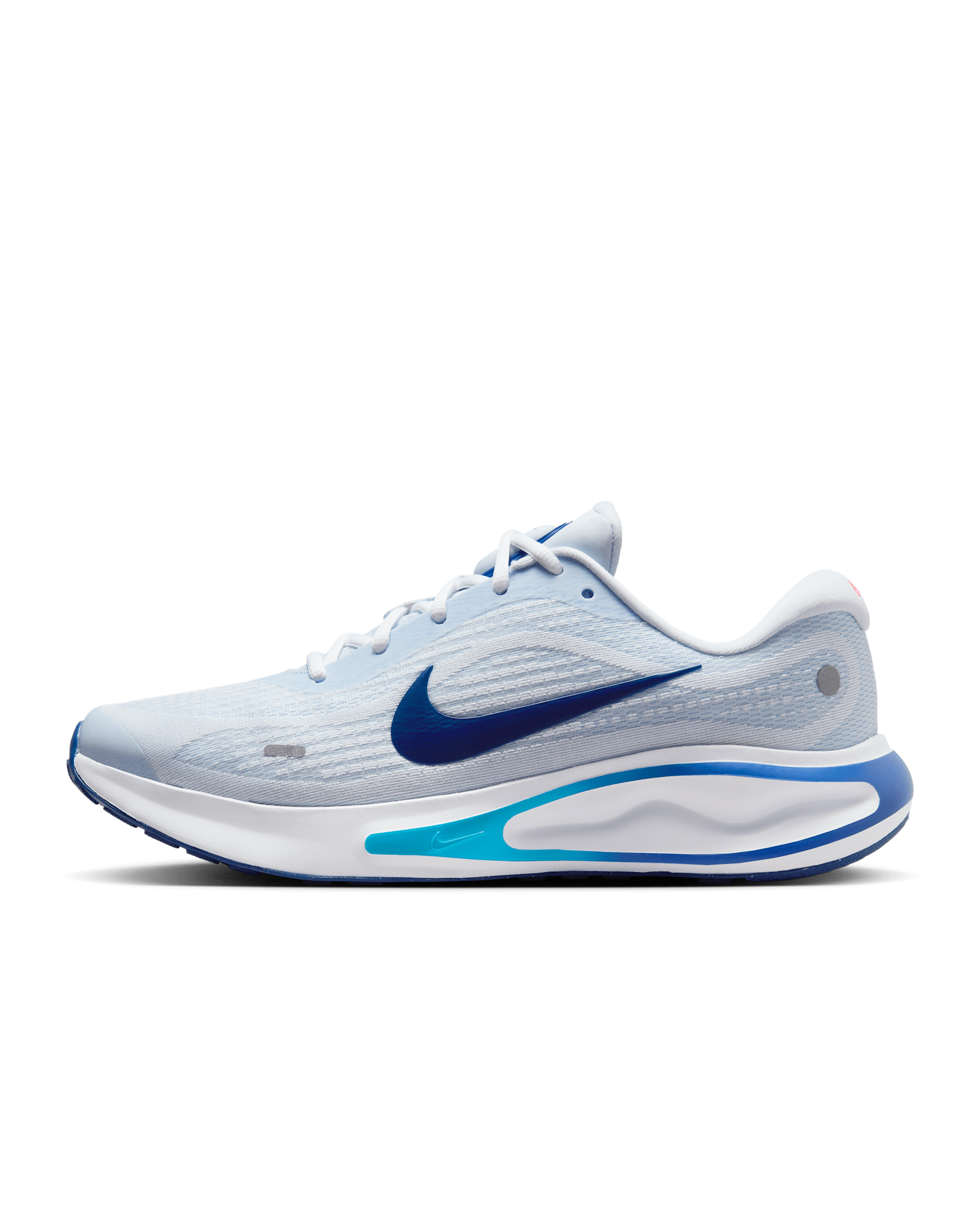 Nike Journey Run Men's Road Running Shoes - Football Grey/Aluminum/Blue Lightning/Blue Void