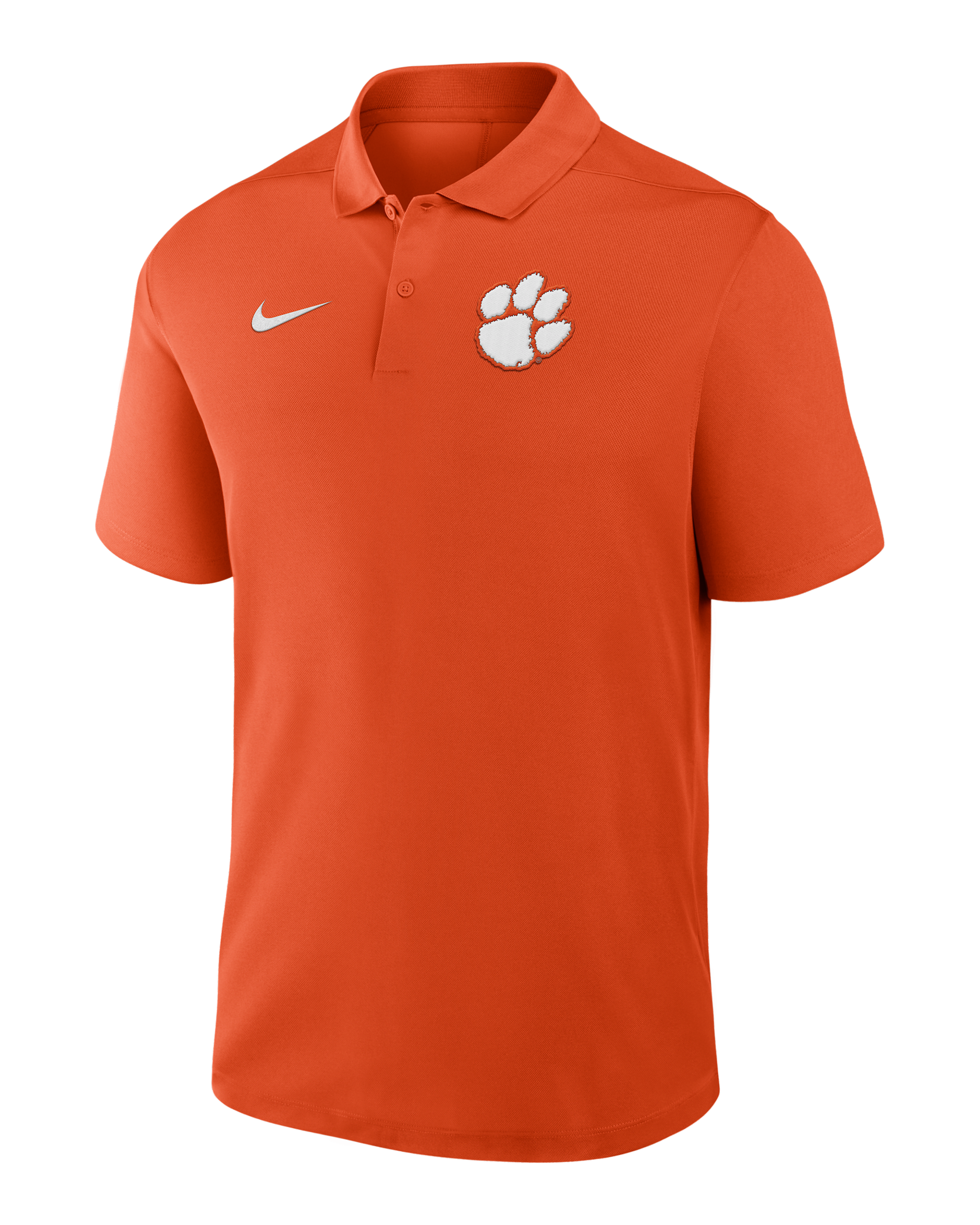 Clemson Primetime Victory Primary Logo Men's Nike Dri-FIT College Polo - Orange