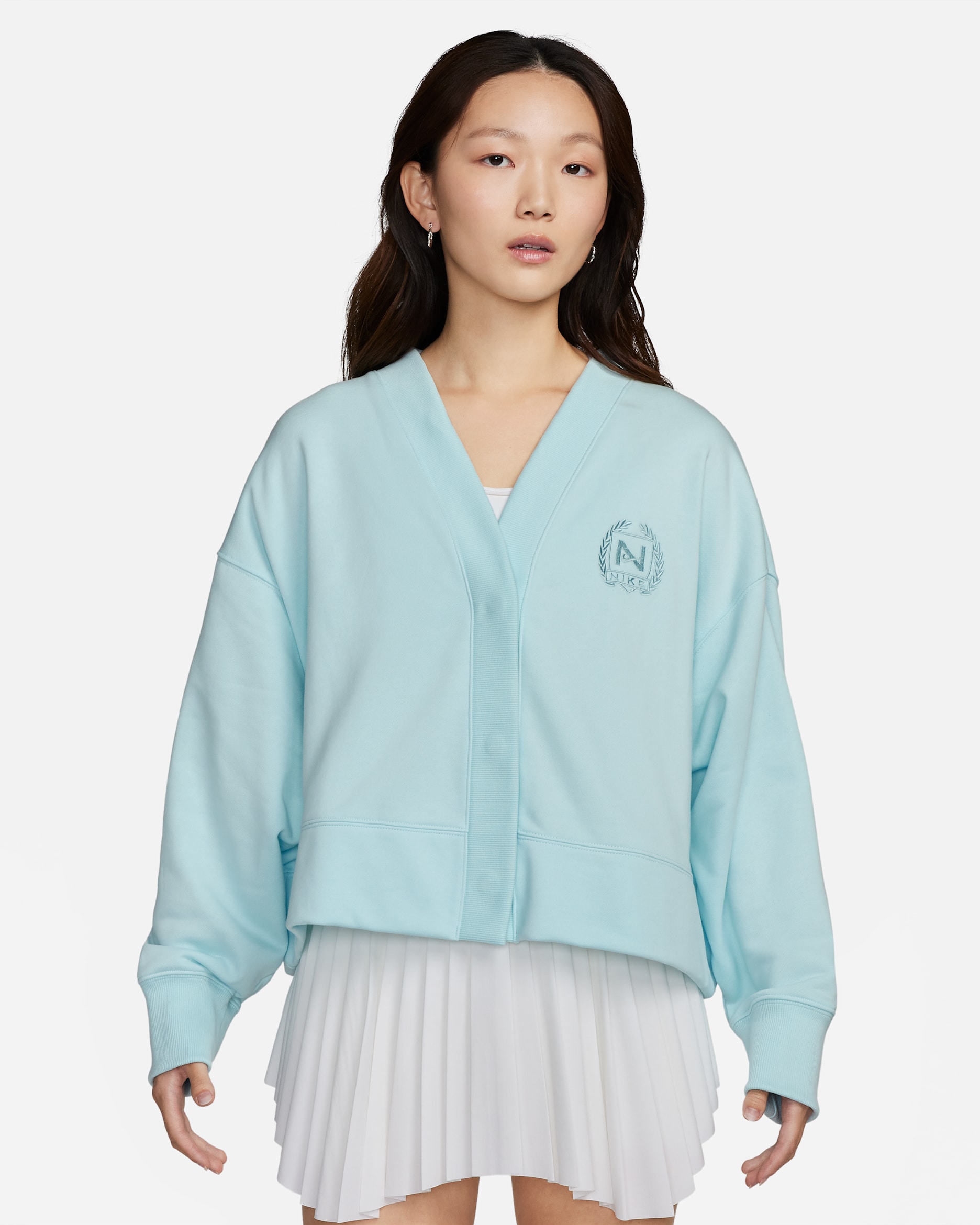 Nike Sportswear Women's Over-Oversized Cardigan - Glacier Blue/Glacier Blue