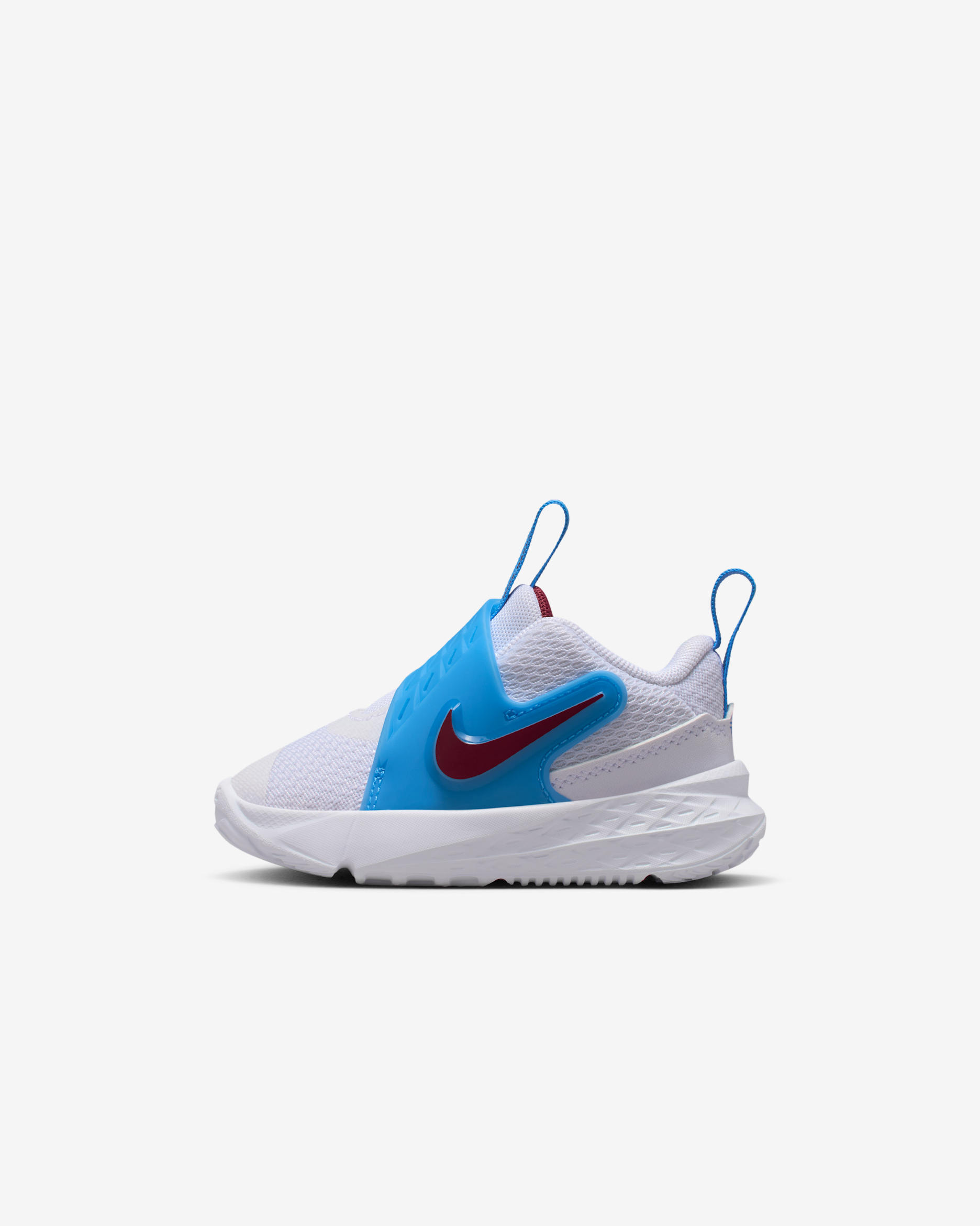 Nike Team Hustle D 12 Baby/Toddler Shoes - White/University Blue/Black/Team Red