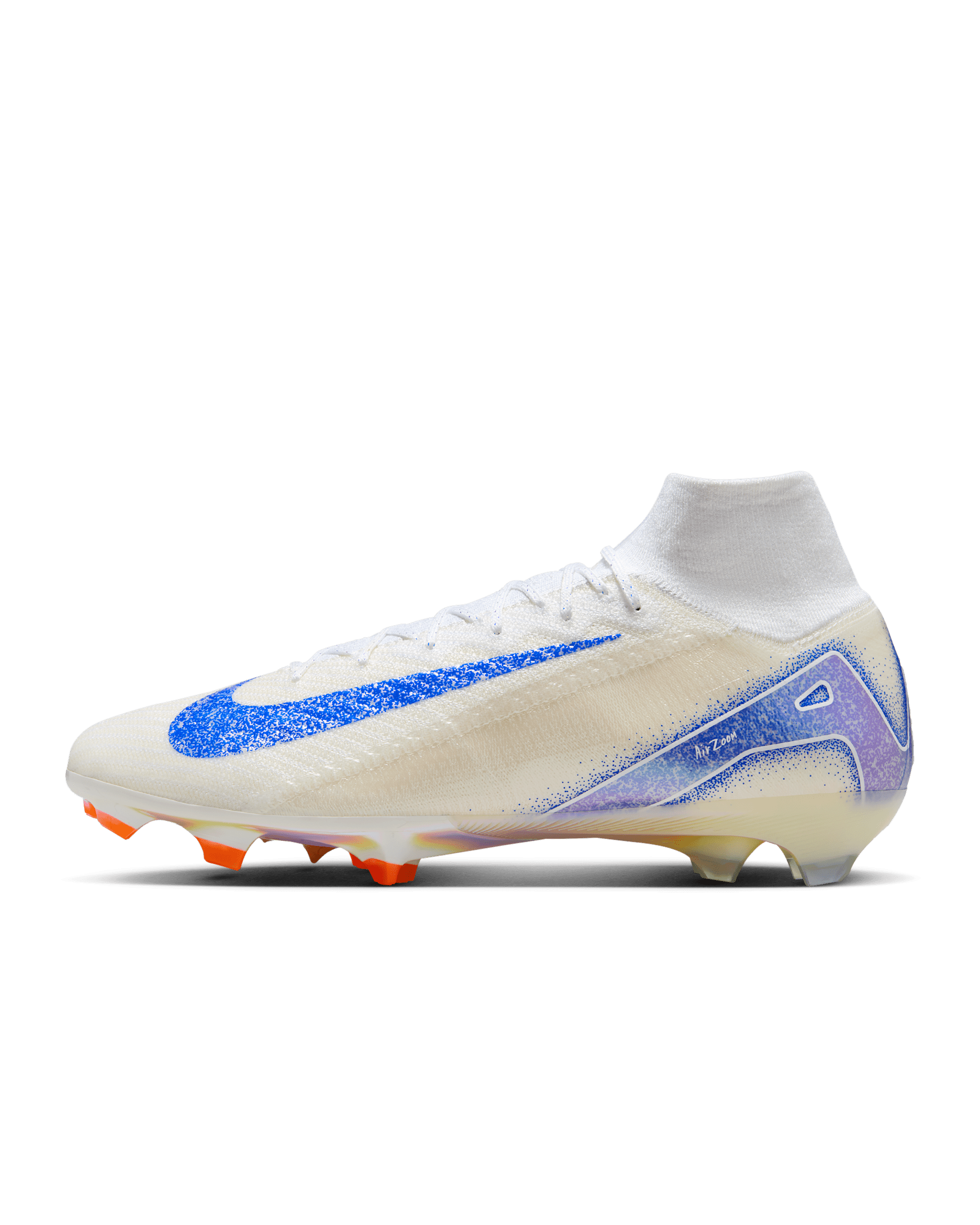 Nike Mercurial Superfly 10 Elite Blueprint FG High-Top Soccer Cleats - White/Racer Blue