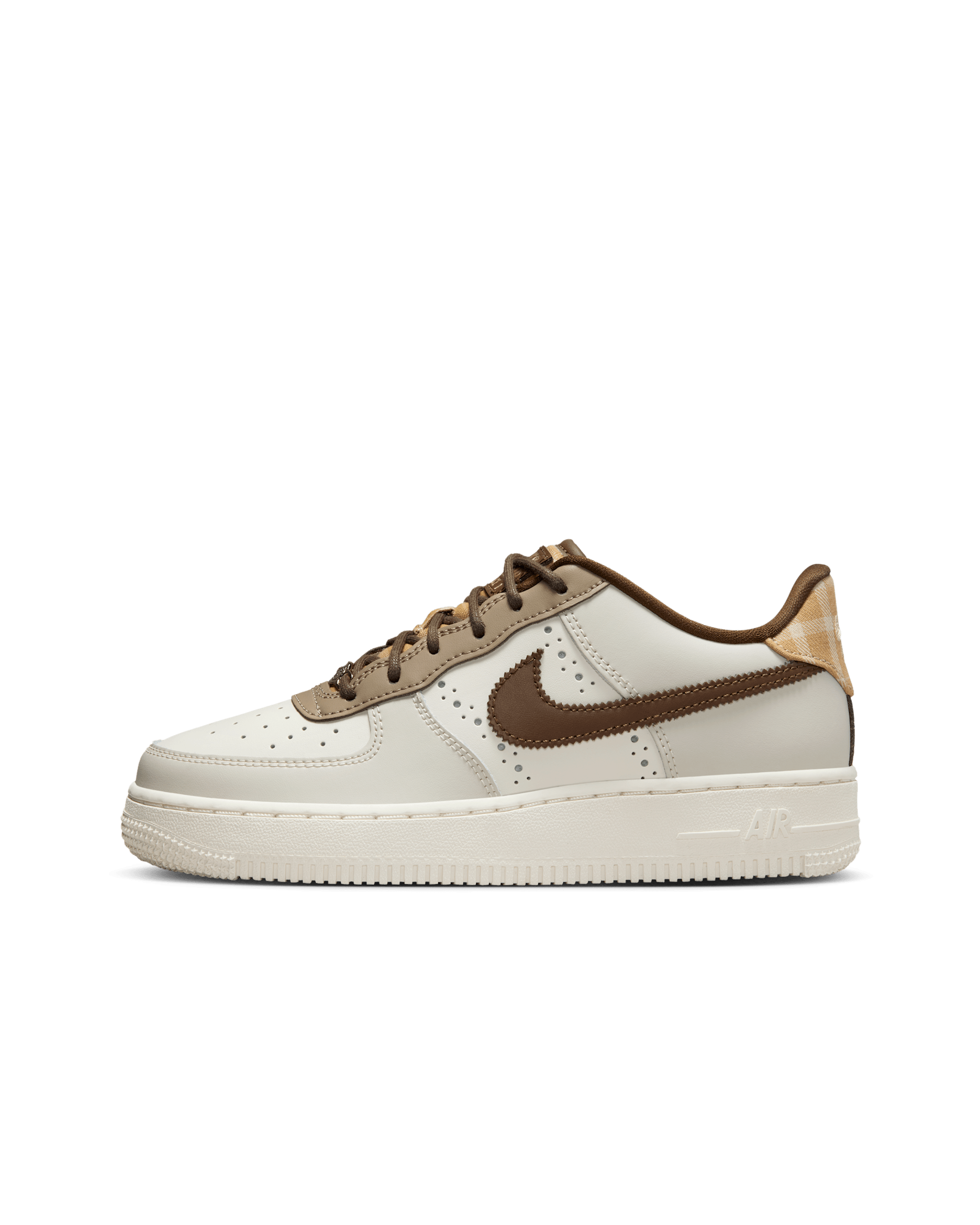 Nike Air Force 1 LV8 Older Kids' Shoes - Sail/Sail/Khaki/Cacao Wow