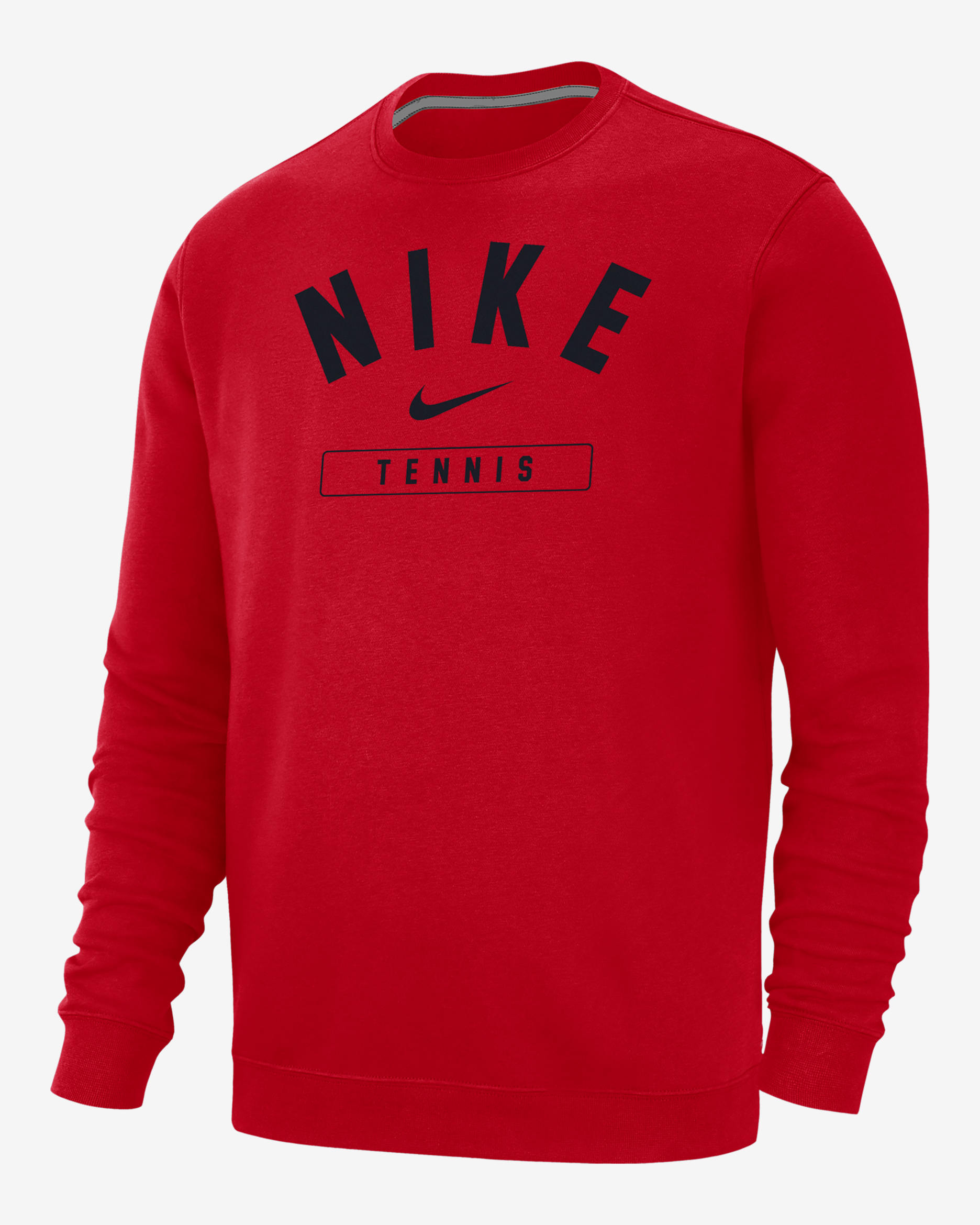 Nike Tennis Men's Crew-Neck Sweatshirt - University Red