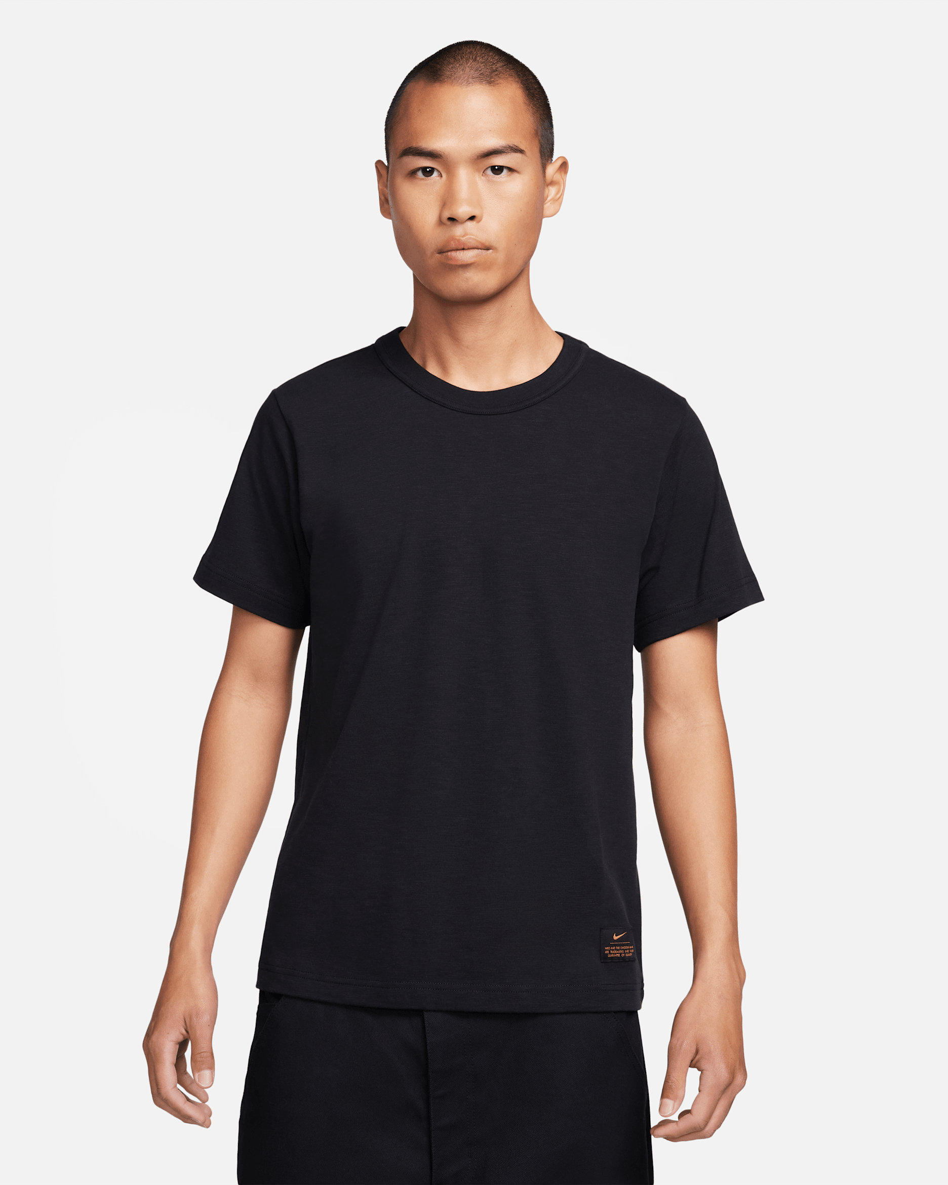 Nike Life 男款短袖針織上衣 - 黑色/黑色