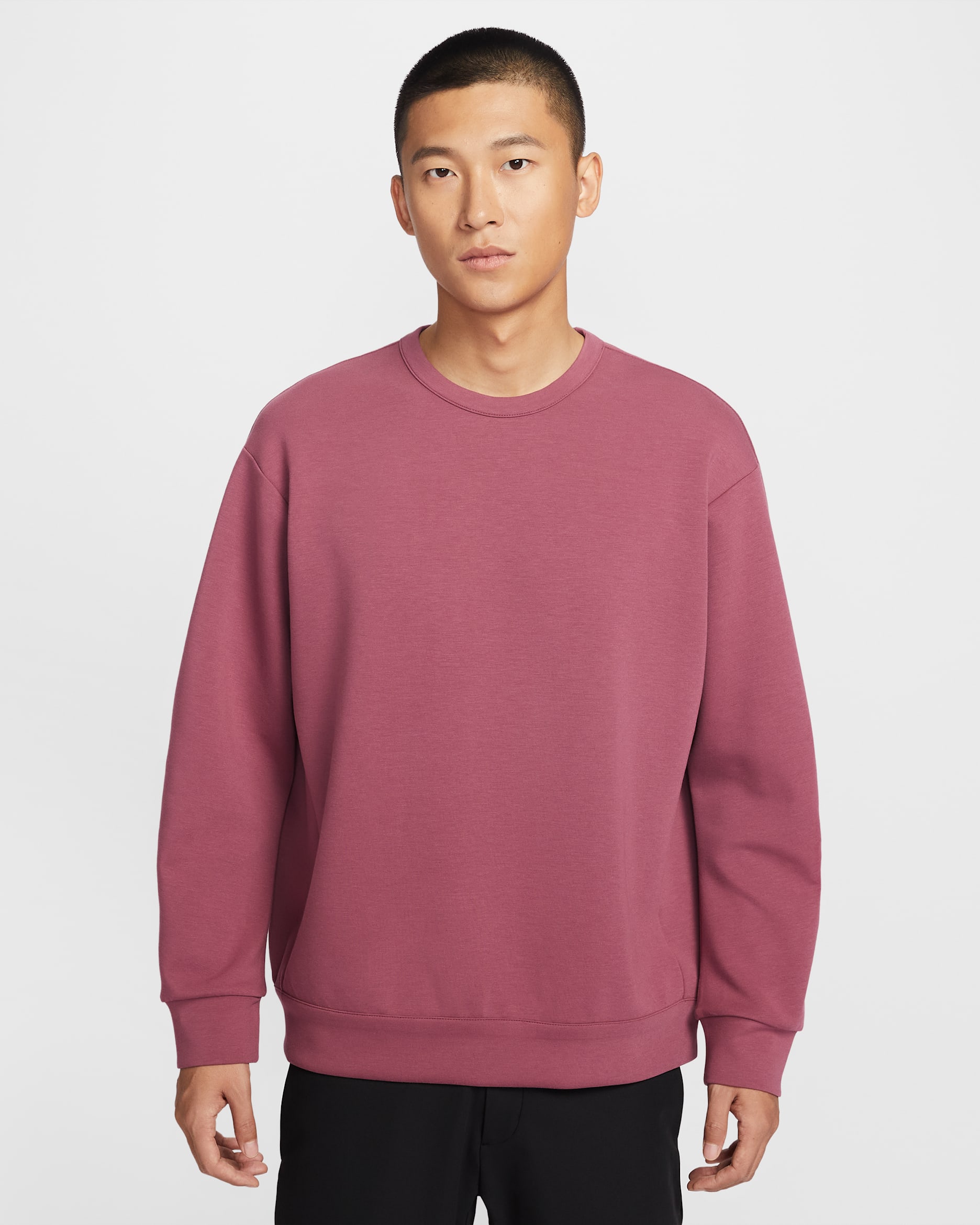 나이키 24.7 임파서블리소프트 남성 드라이 핏 크루 - 핑크 스모크/라이트 볼더