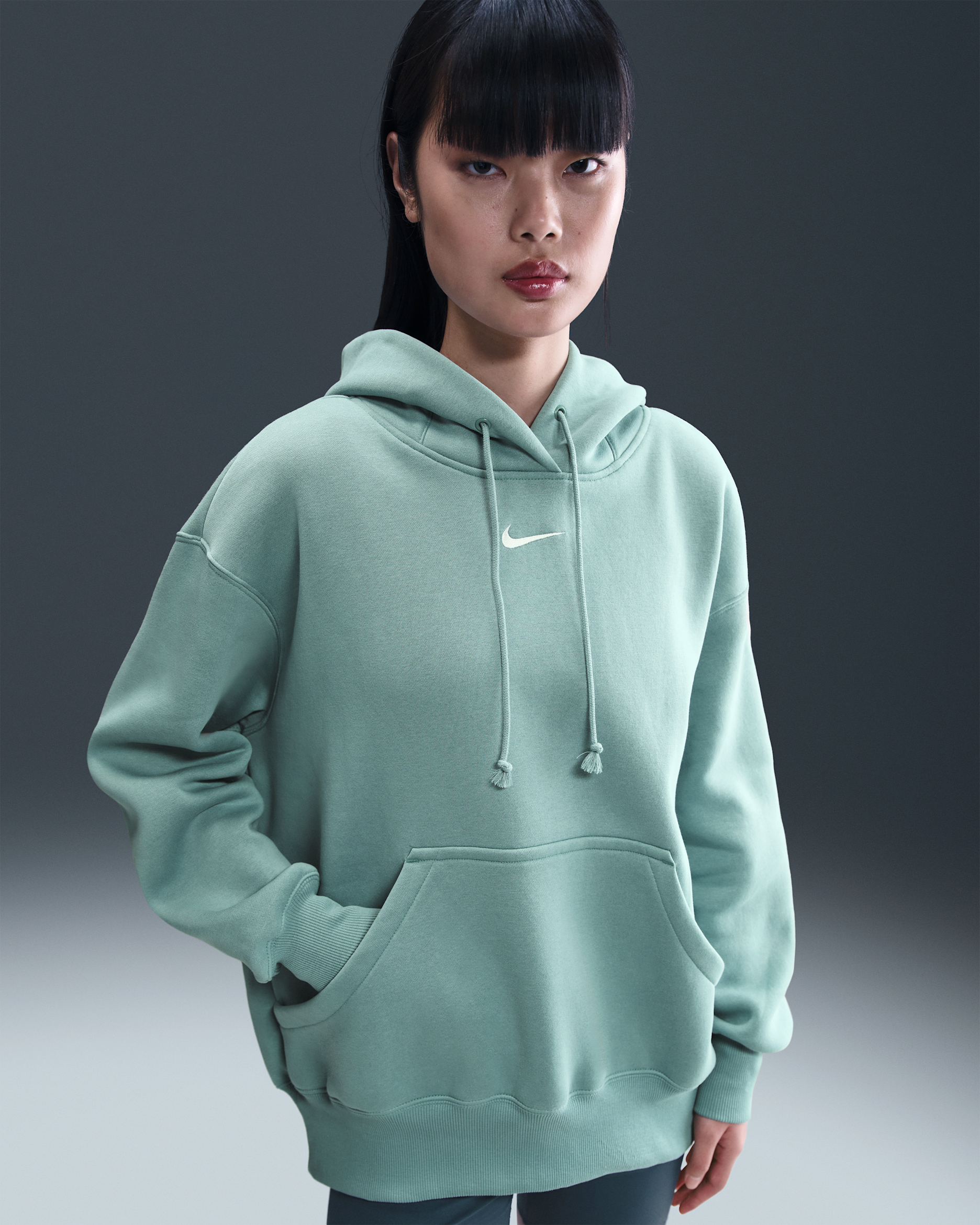 Nike Sportswear Phoenix Fleece Women's Oversized Pullover Hoodie - Cannon/Sail